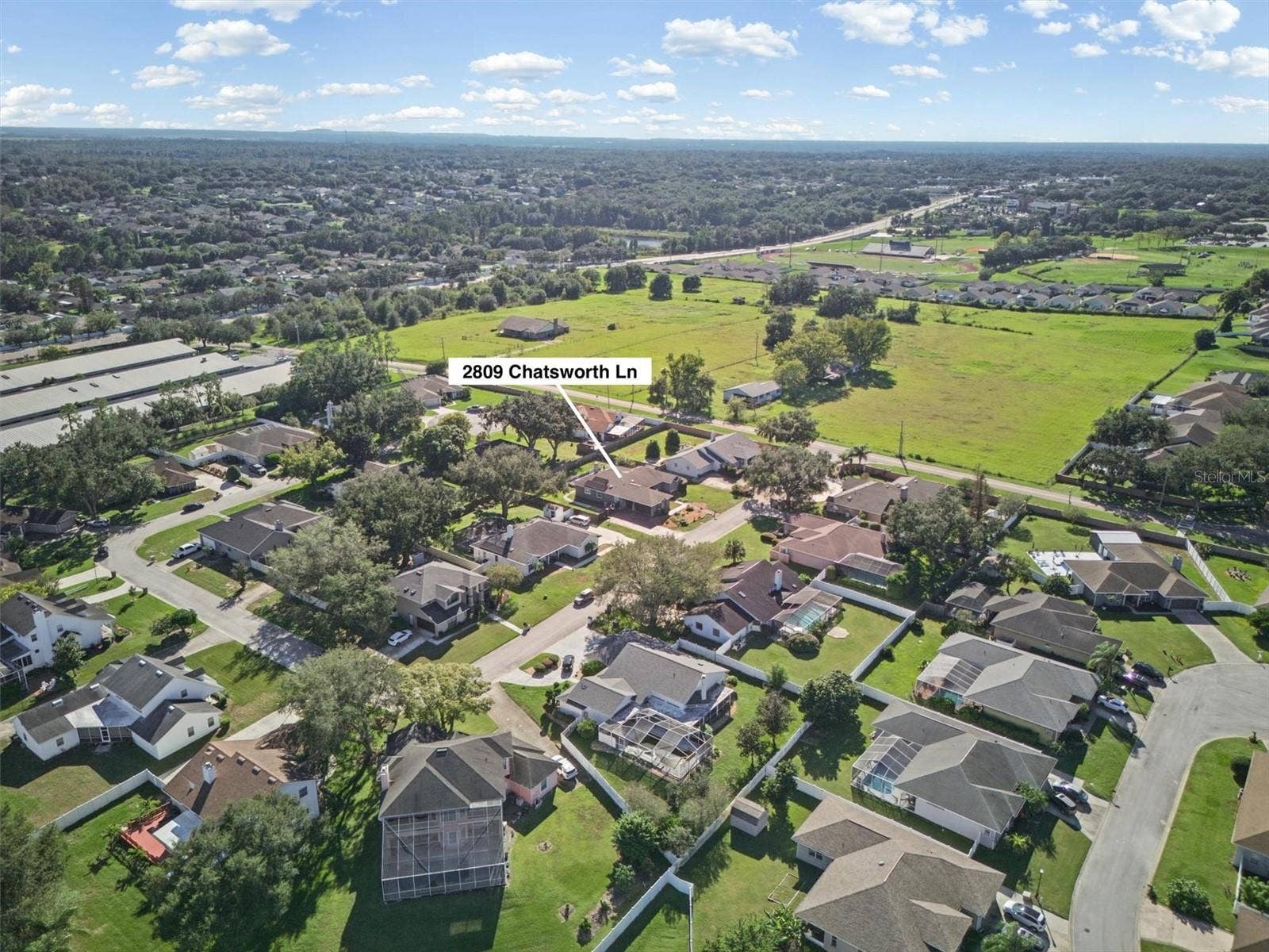 2809 CHATSWORTH LANE, Lakeland, FL 33812 Aerial