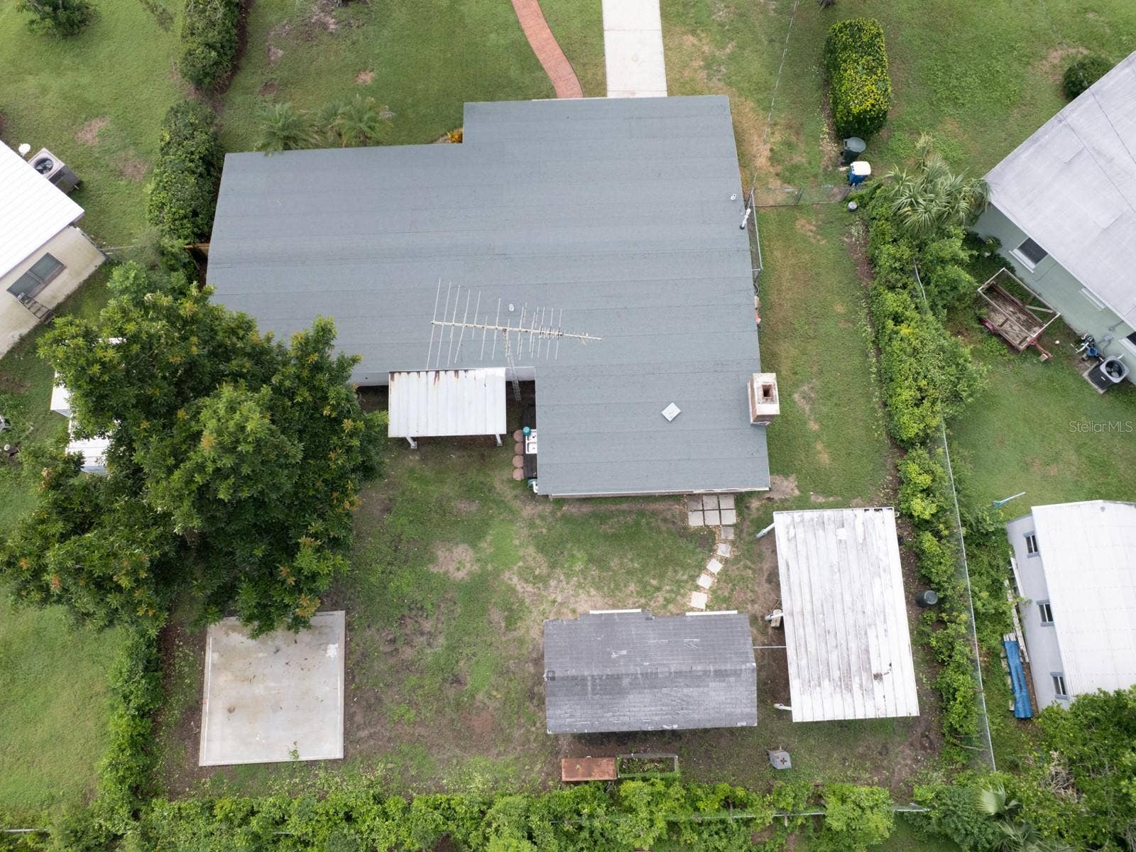 650 PARK LANE, Bartow, FL 33830 Ariel of the home.
