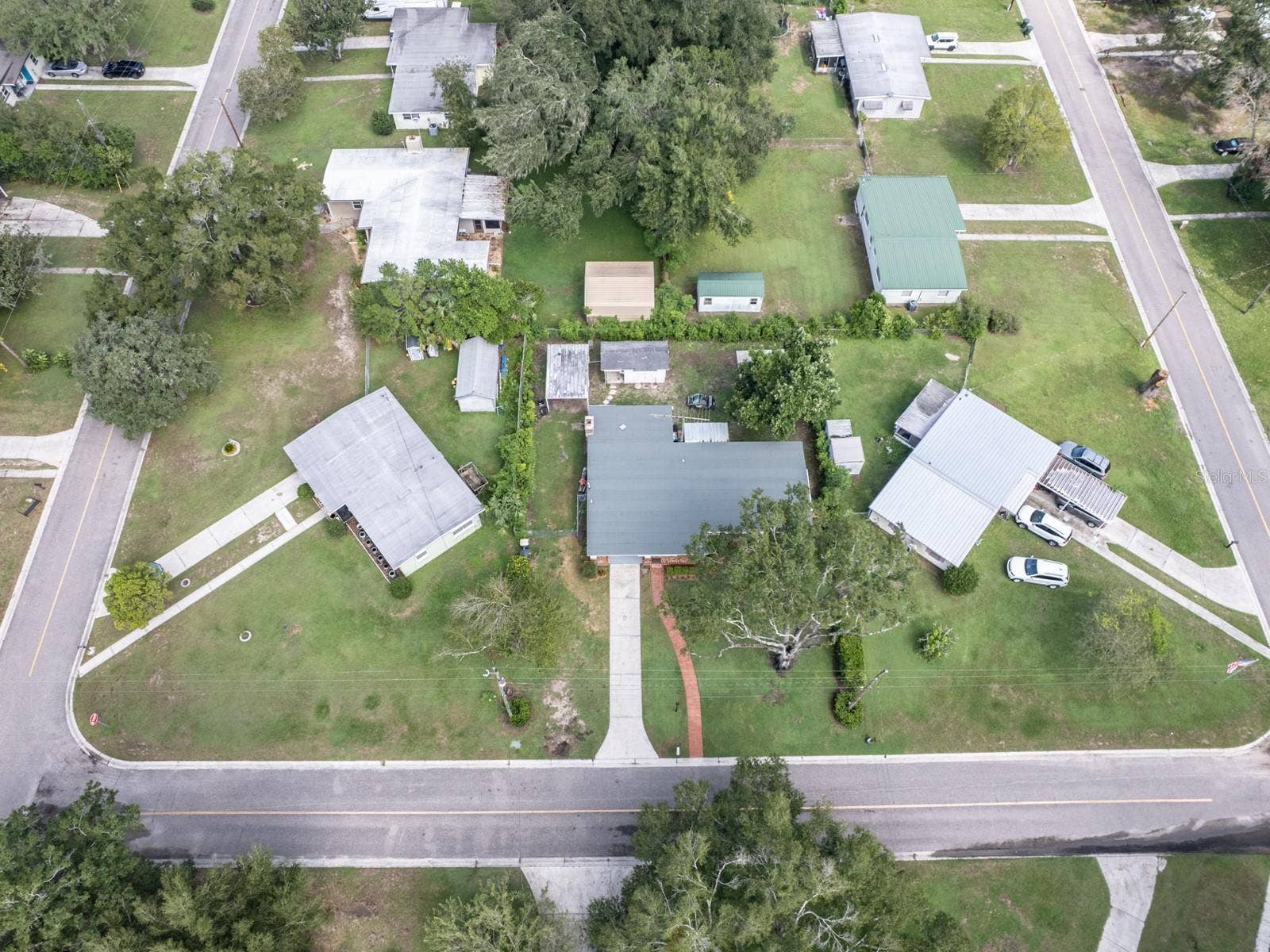 650 PARK LANE, Bartow, FL 33830 Ariel of the home.