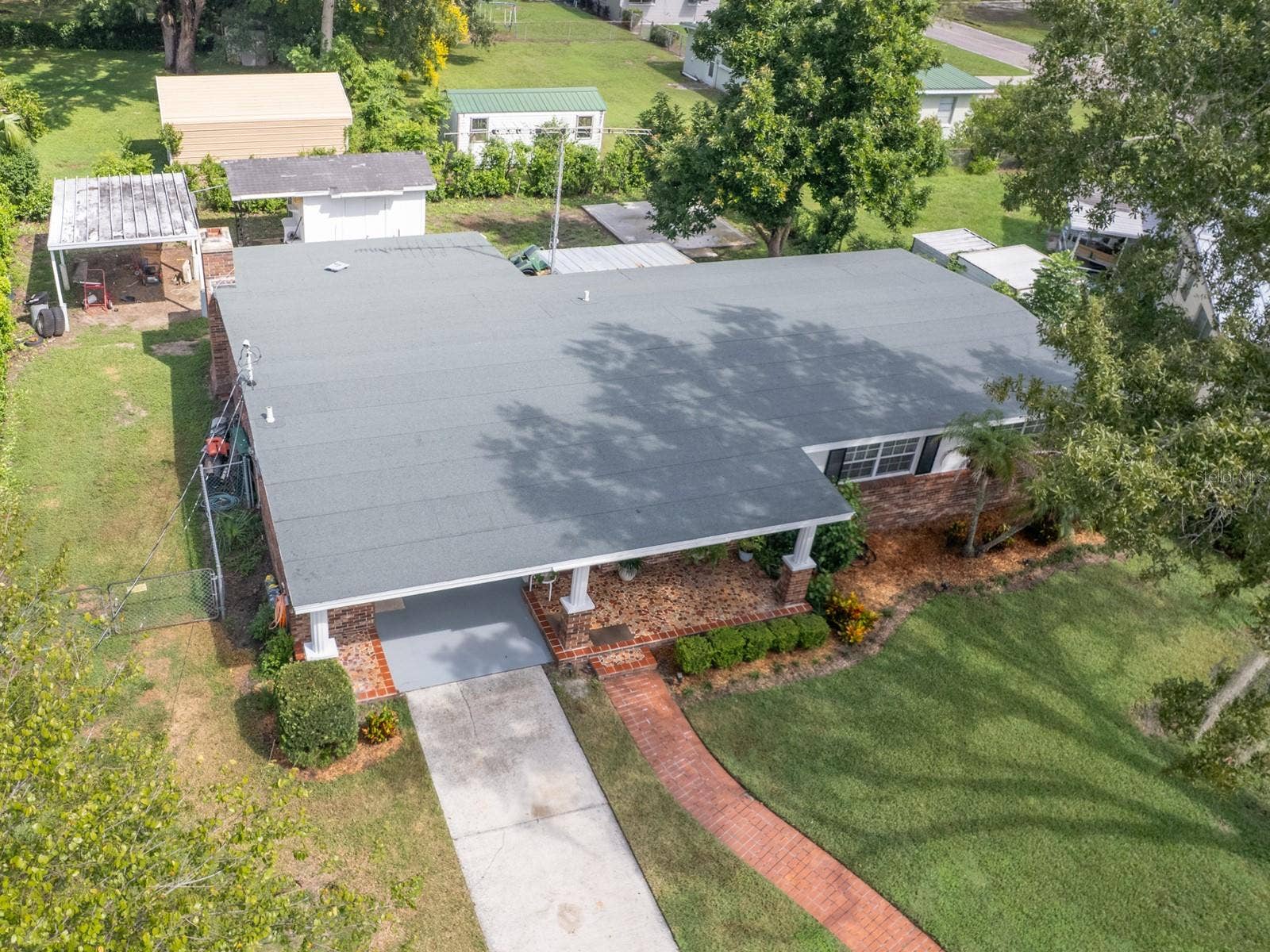 650 PARK LANE, Bartow, FL 33830 Ariel of the home.