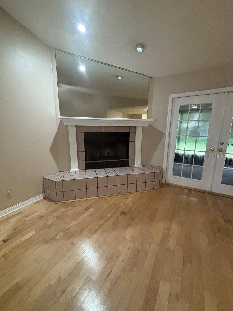 Fireplace in great room