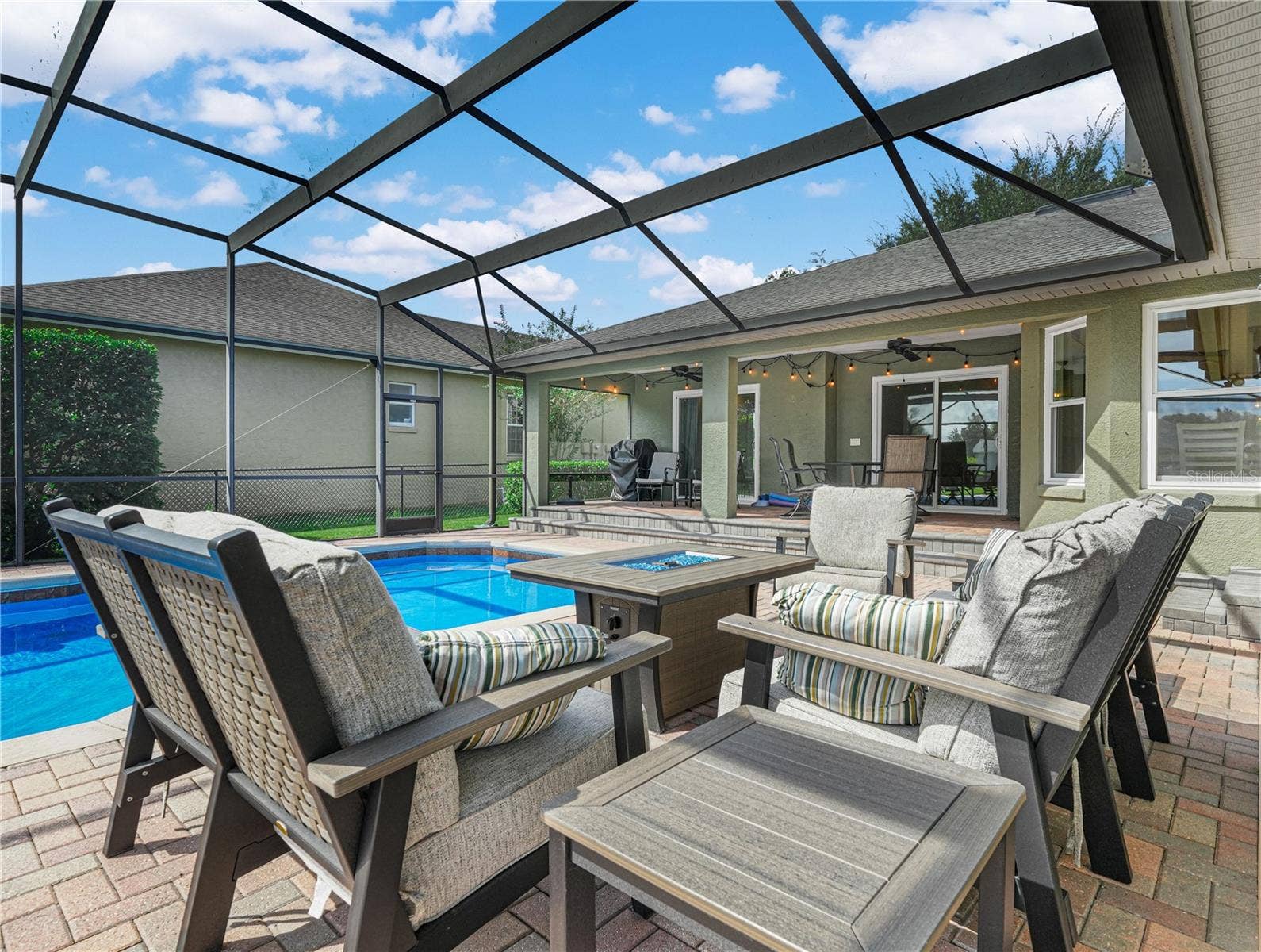 5868 HIGH RIDGE LOOP, Lakeland, FL 33812 Pool area great for parties or relaxing get togethers.