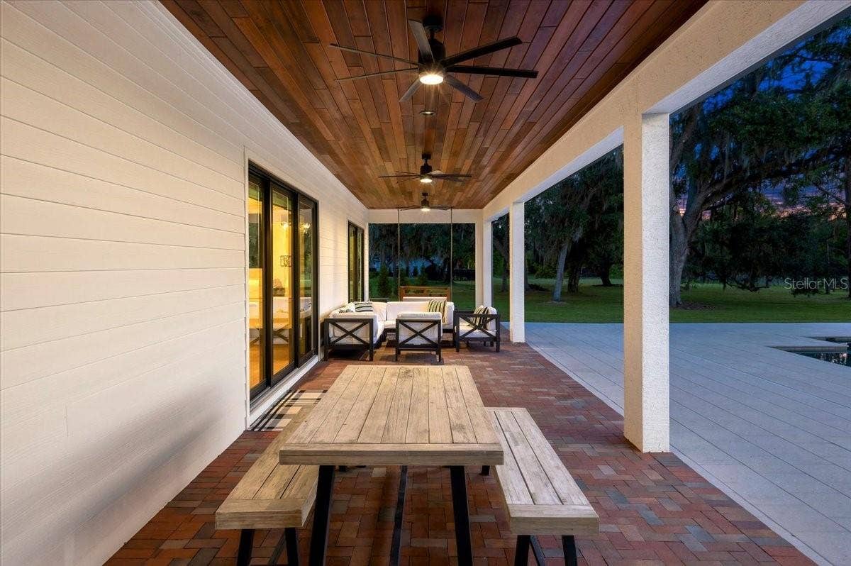 Rear Patio Twilight