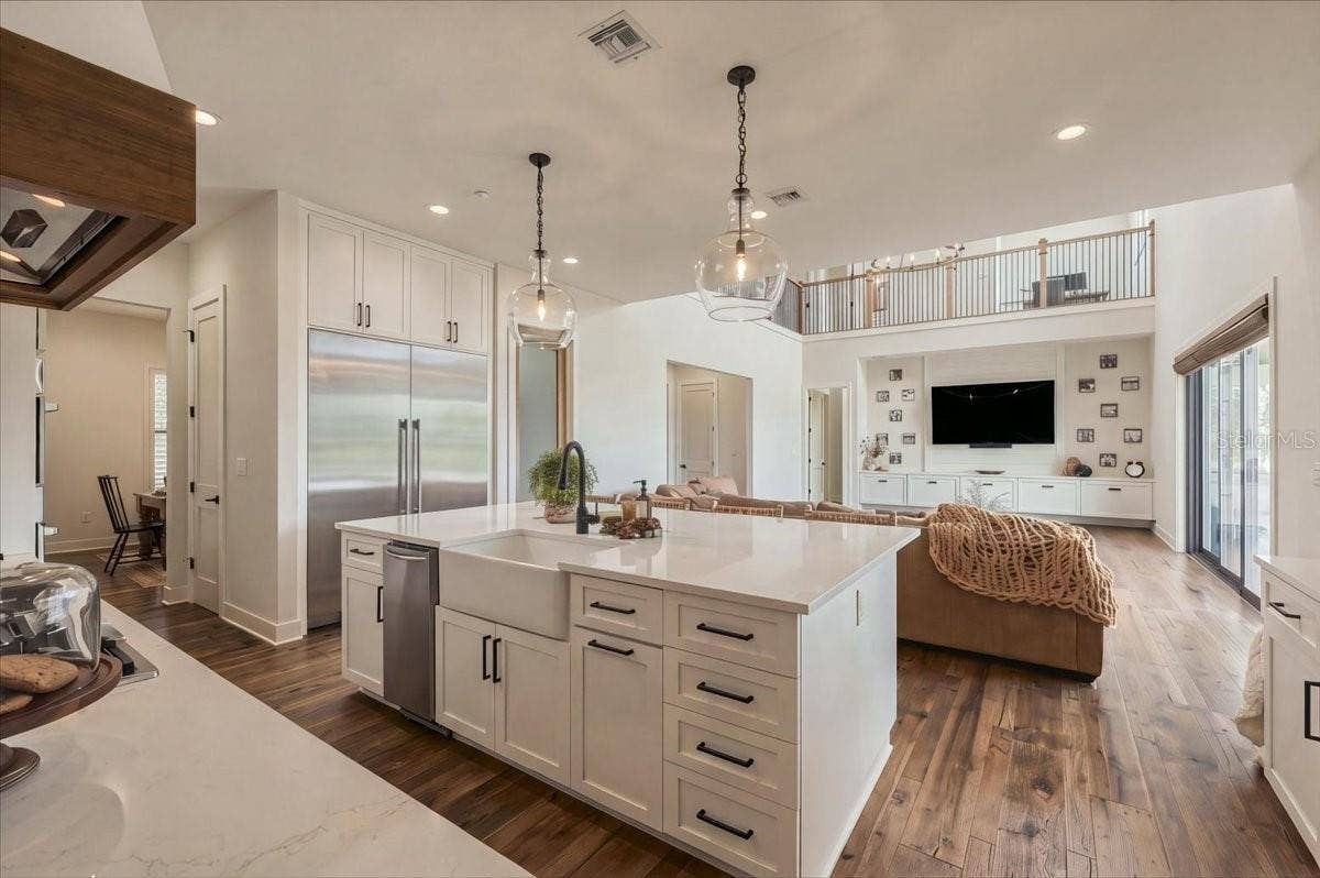 Kitchen Looking into Livingroom
