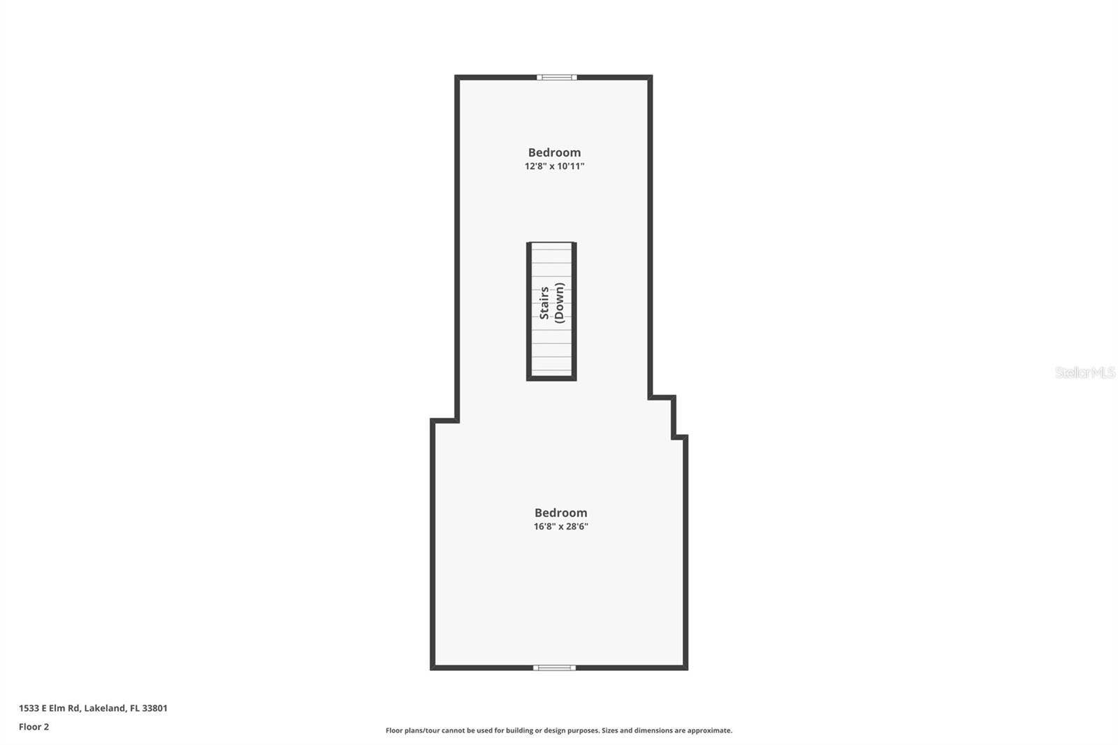 1533 E ELM ROAD, Lakeland, FL 33801 Second Floor Floorplan