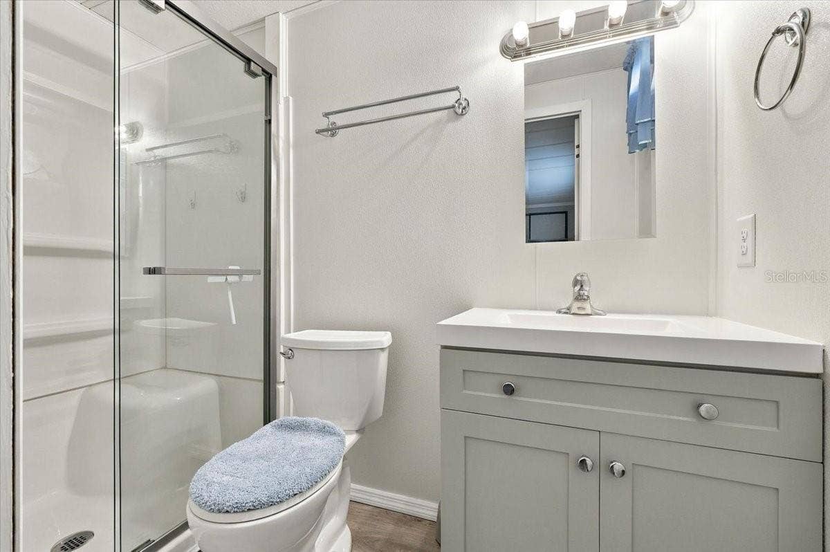 1610 REYNOLDS ROAD, #10, Lakeland, FL 33801 Primary bathroom with shower stall