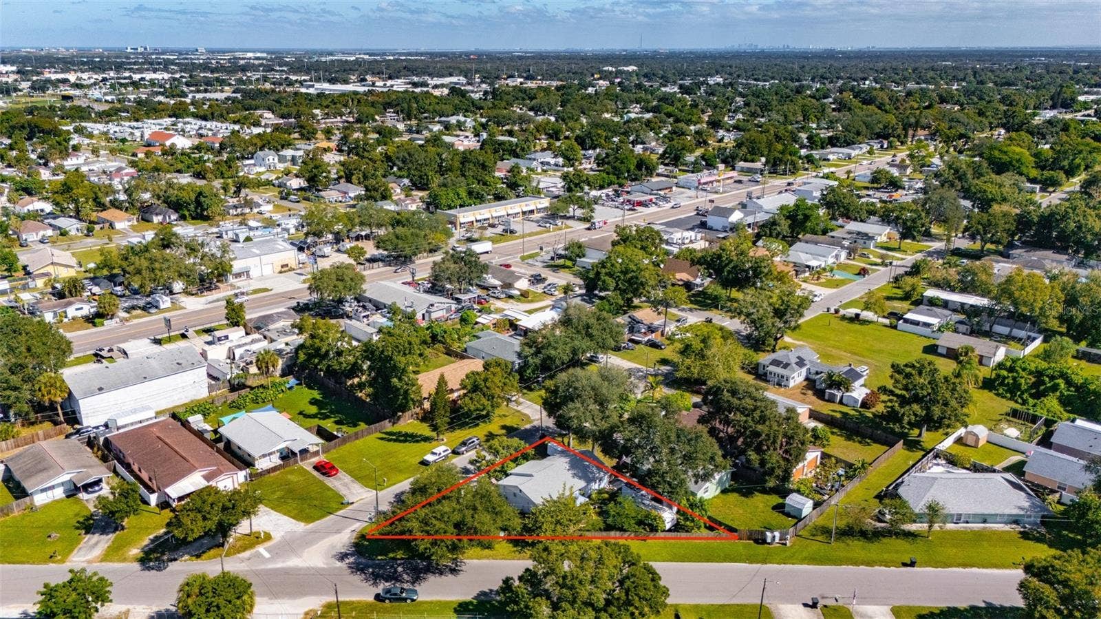 4260 53RD AVENUE N, St Petersburg, FL 33714 Drone View From Side