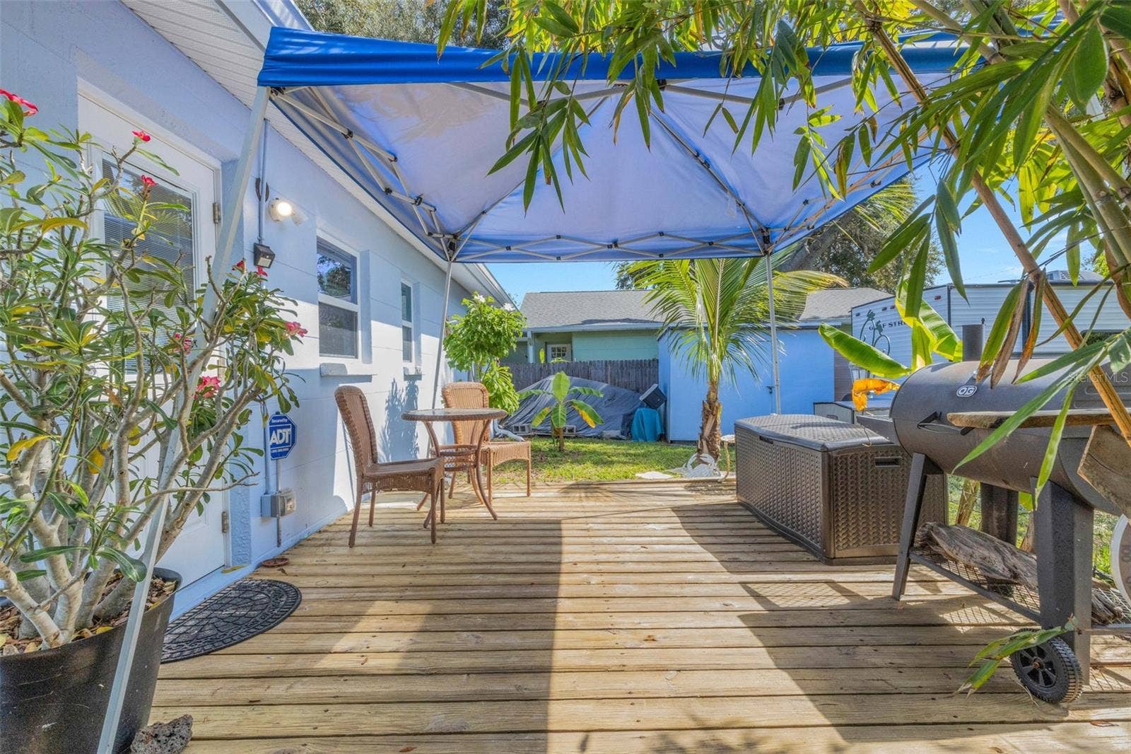 4260 53RD AVENUE N, St Petersburg, FL 33714 Back Wooden Deck with Cabana