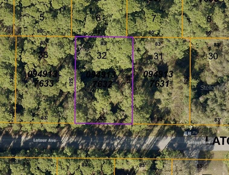 Property photo for LOT 32 LATOUR AVENUE, North Port, FL