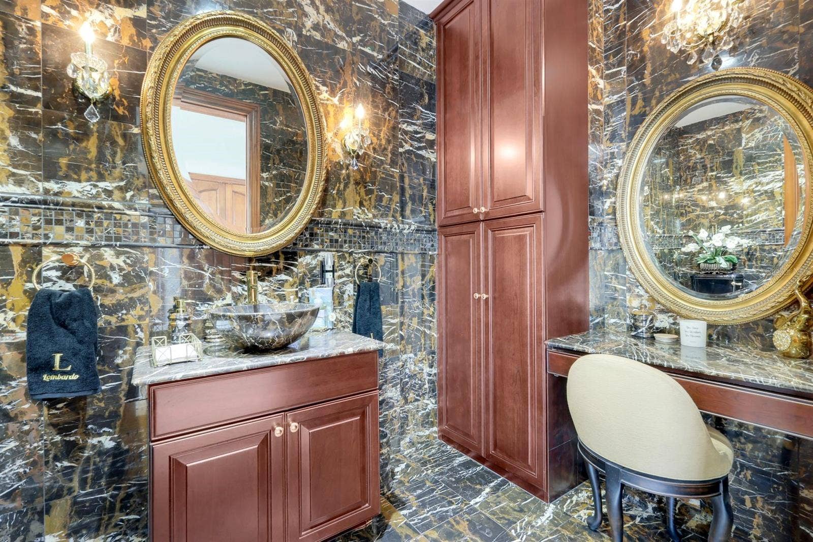 7159 MANASOTA KEY ROAD, Englewood, FL 34223 elegant guest bathroom