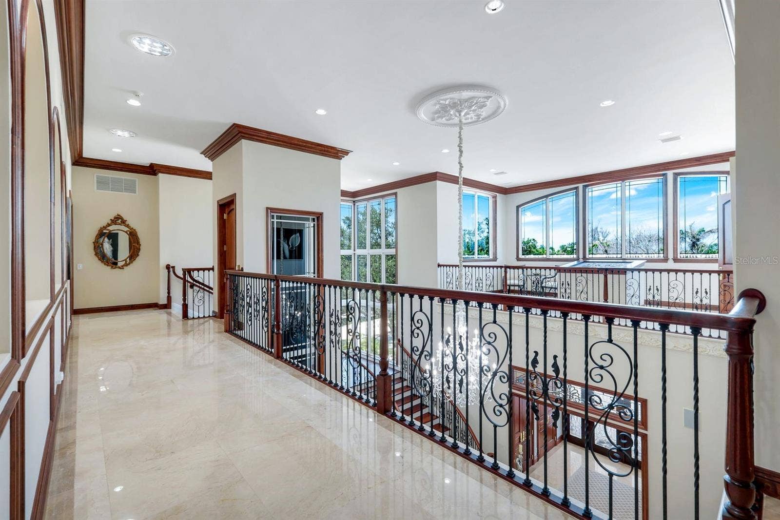 7159 MANASOTA KEY ROAD, Englewood, FL 34223 Upstairs hallway towards elevator