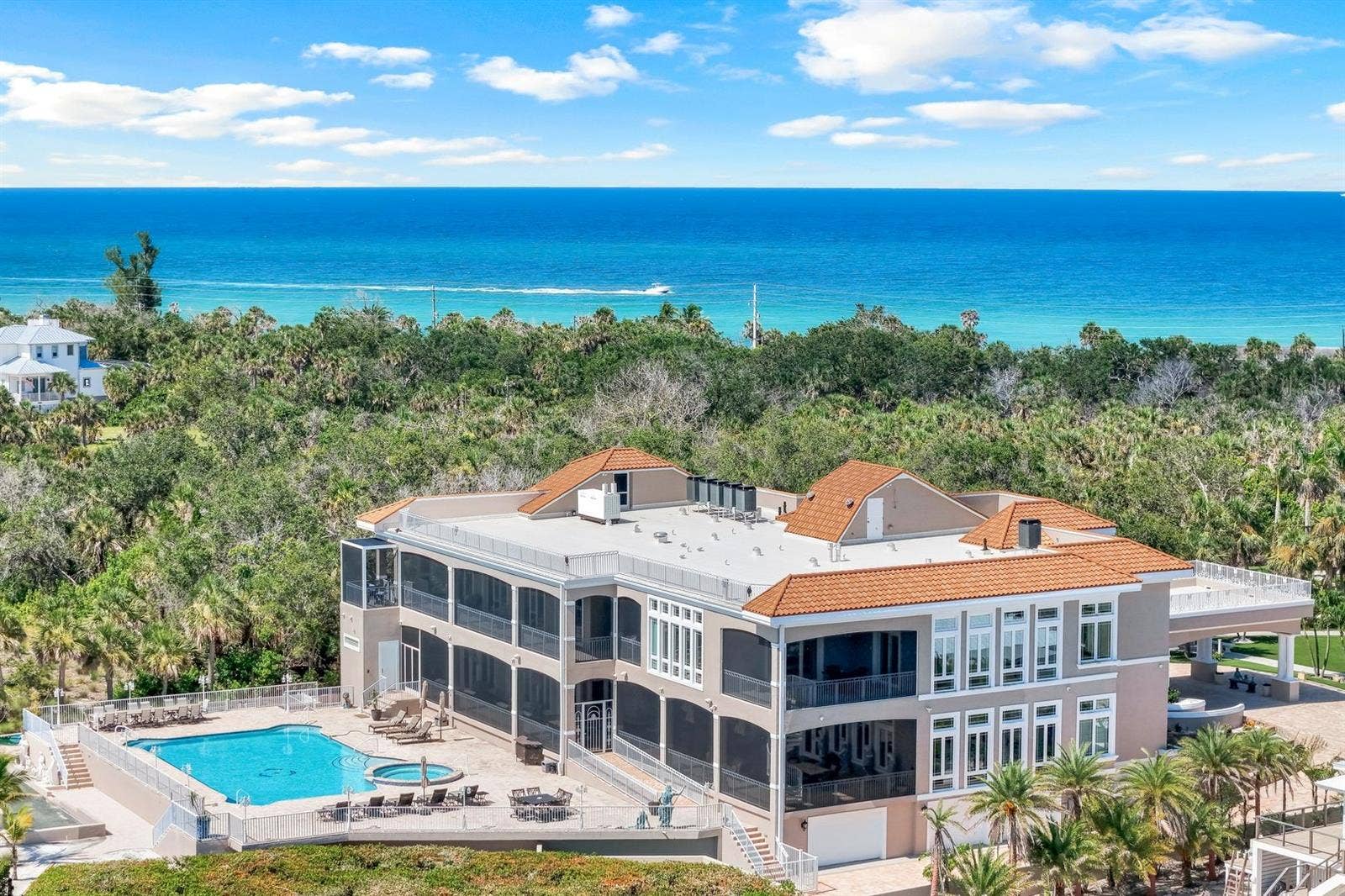 7159 MANASOTA KEY ROAD, Englewood, FL 34223 back of house resort style amenities and sweeping views
