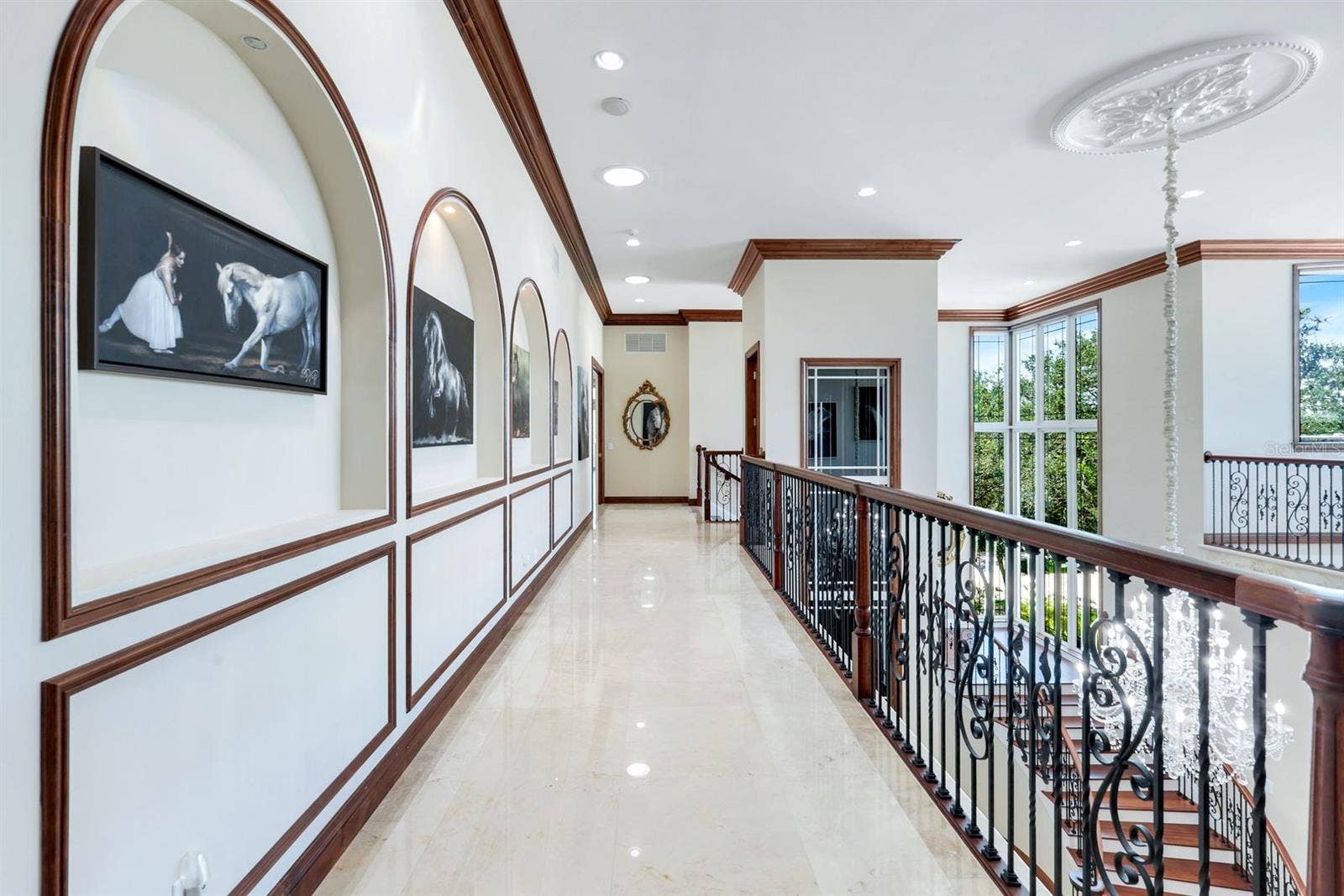 7159 MANASOTA KEY ROAD, Englewood, FL 34223 spectacular upstairs hall way