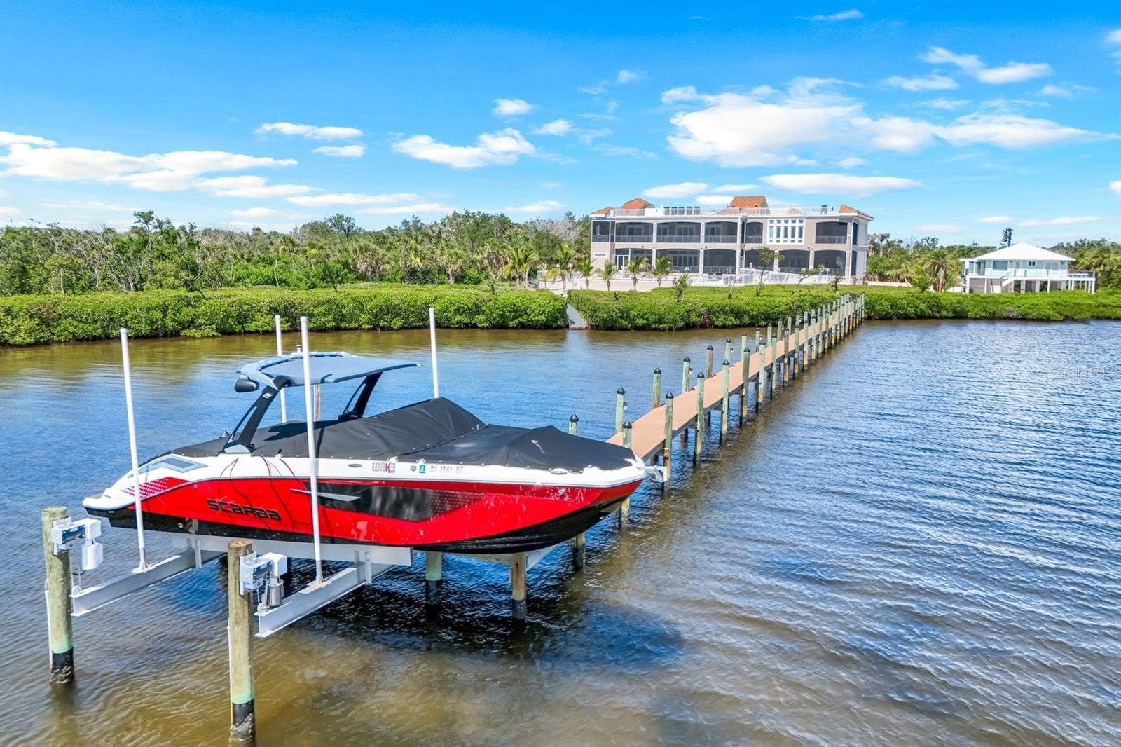 7159 MANASOTA KEY ROAD, Englewood, FL 34223 Dock with lift