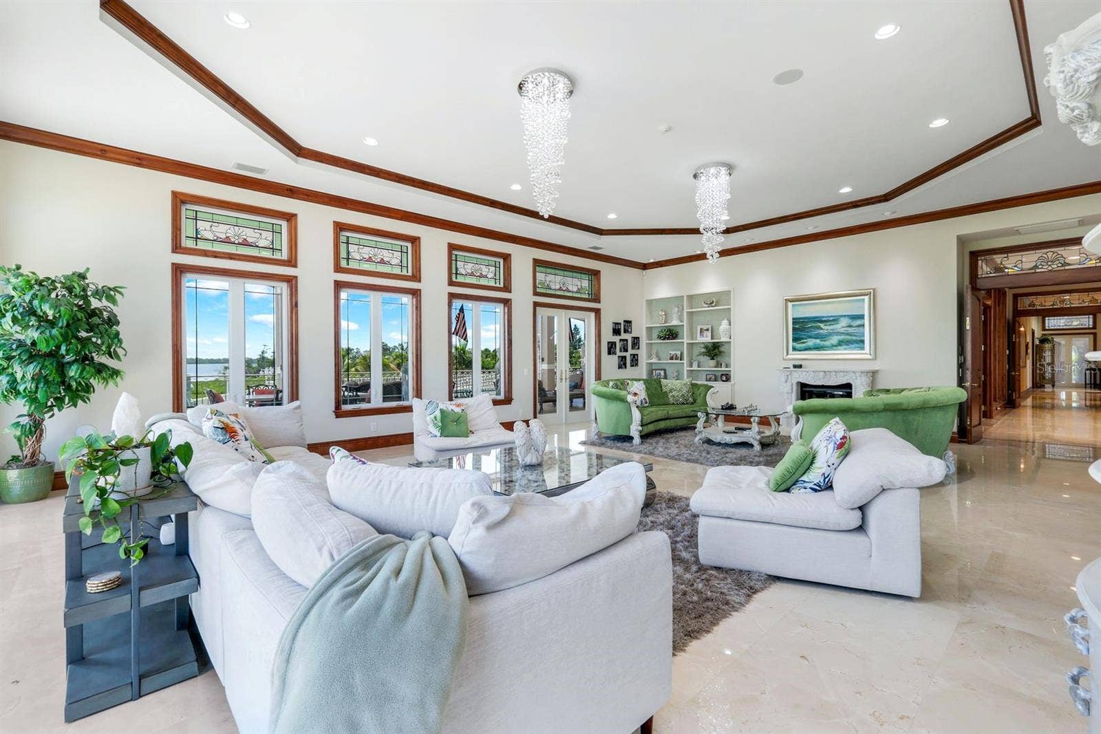 7159 MANASOTA KEY ROAD, Englewood, FL 34223 living room with views