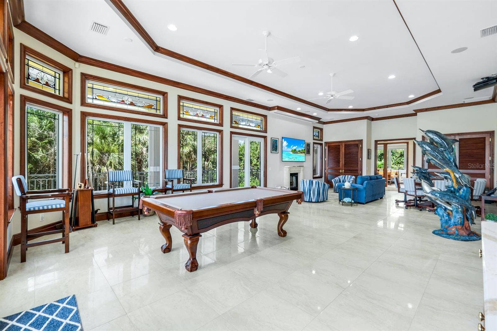 7159 MANASOTA KEY ROAD, Englewood, FL 34223 Billiard room view 2