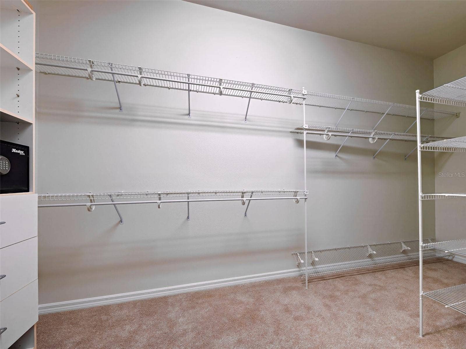 One of 2 huge walk-in closets (6 x 13).