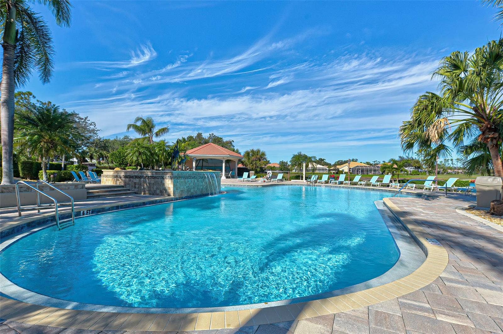 Or float or swim a few laps in the year-round heated community pool.