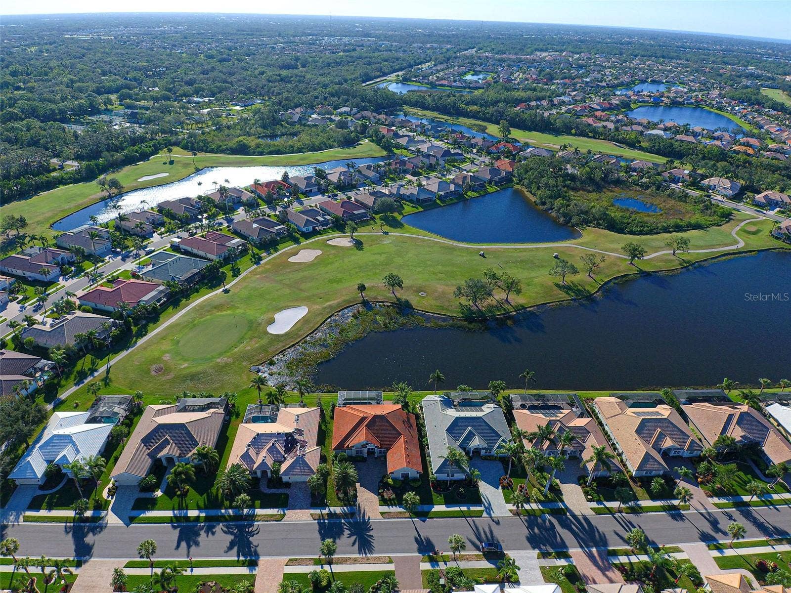 Sawgrass has many sparkling lakes and 9 holes of Waterford's public golf course meandering through the community - a wonderful place to call home.