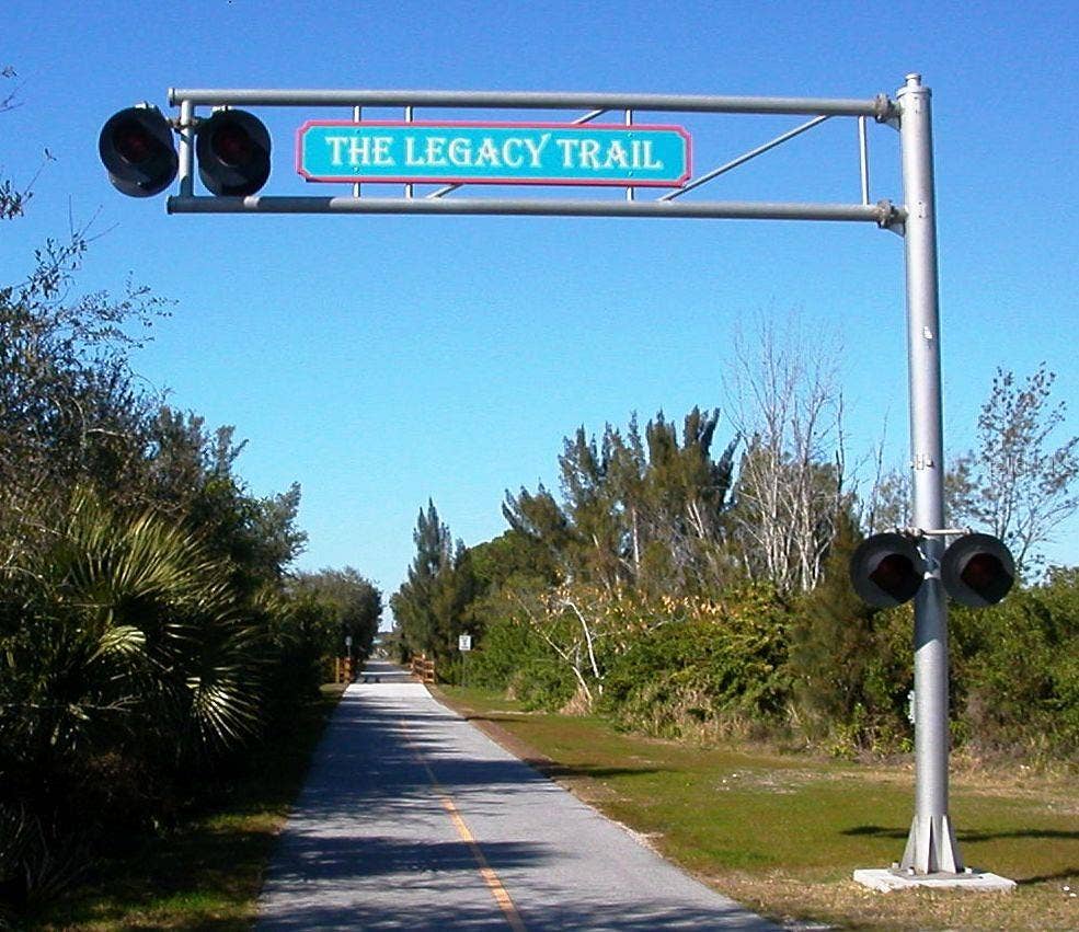Cycle for mile (all the way to Sarasota, energy permitting) on the nearby Legacy Trail.