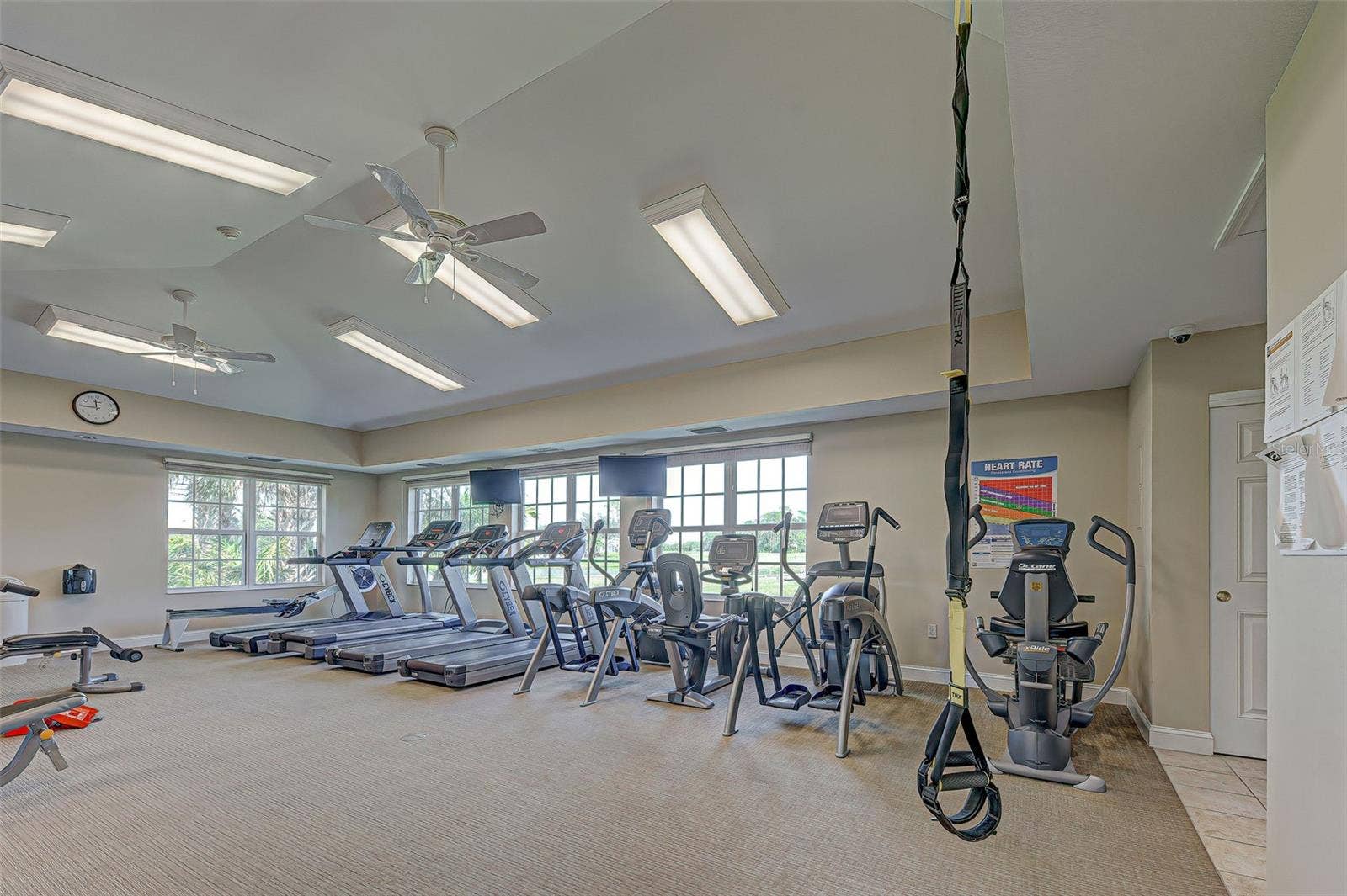 Stay toned in the fitness center.