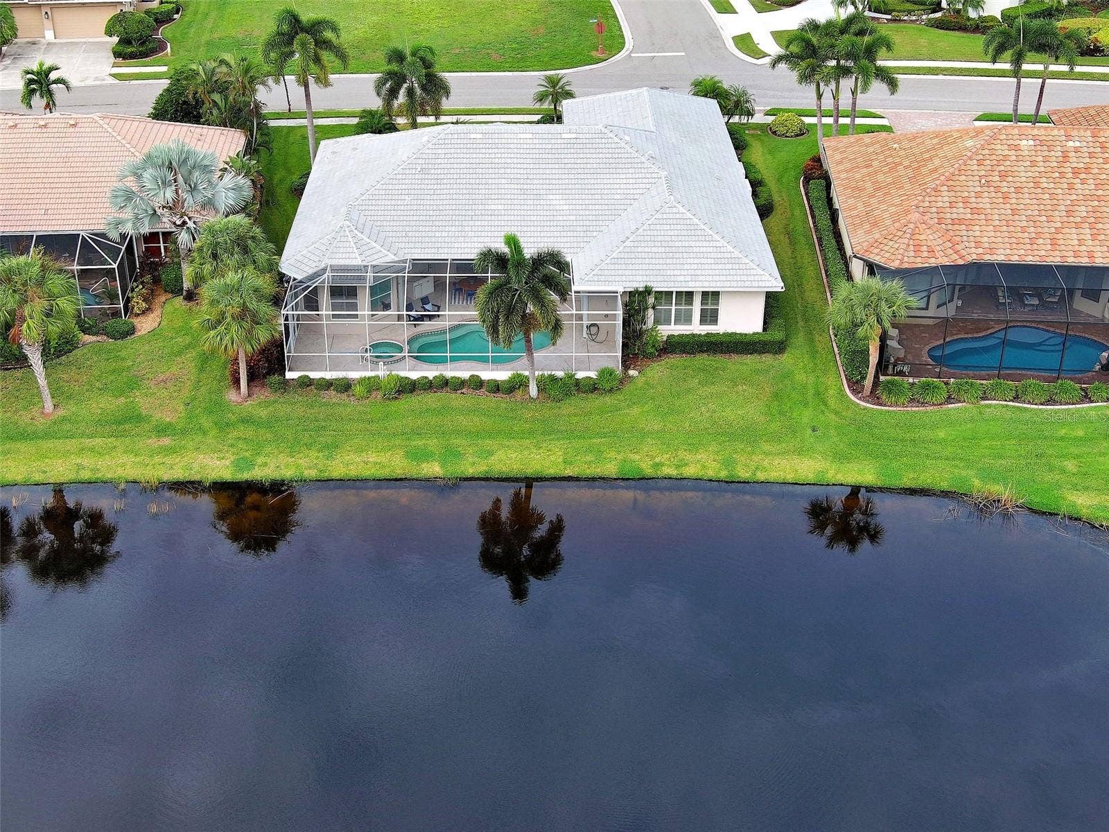 Premium lot is almost 11,000 feet with plenty of room on both sides for added privacy.