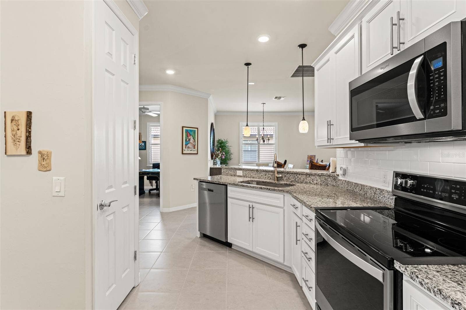 Pantry is door on left