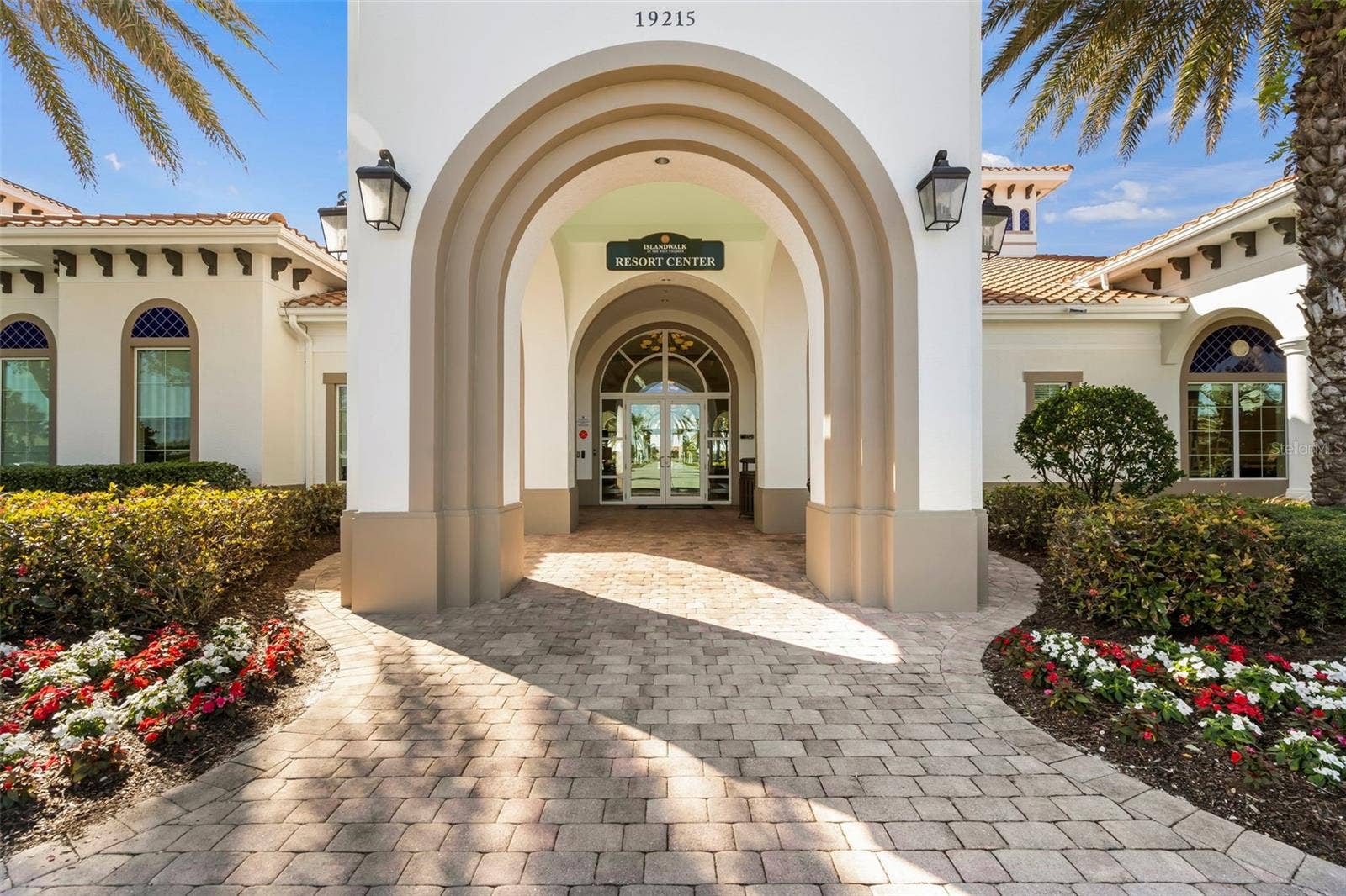 Resort center entrance
