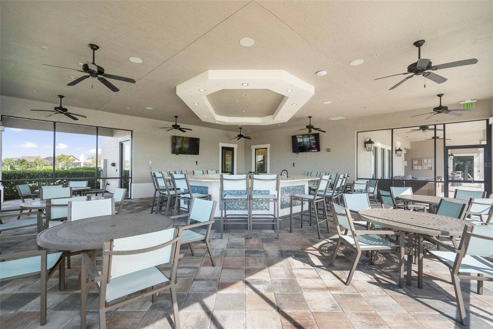 Clubhouse lanai for community use