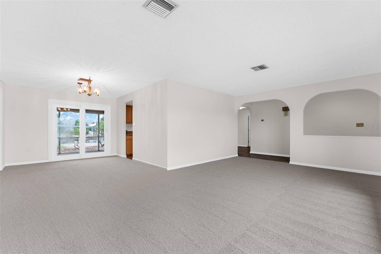 Dining and living room view
