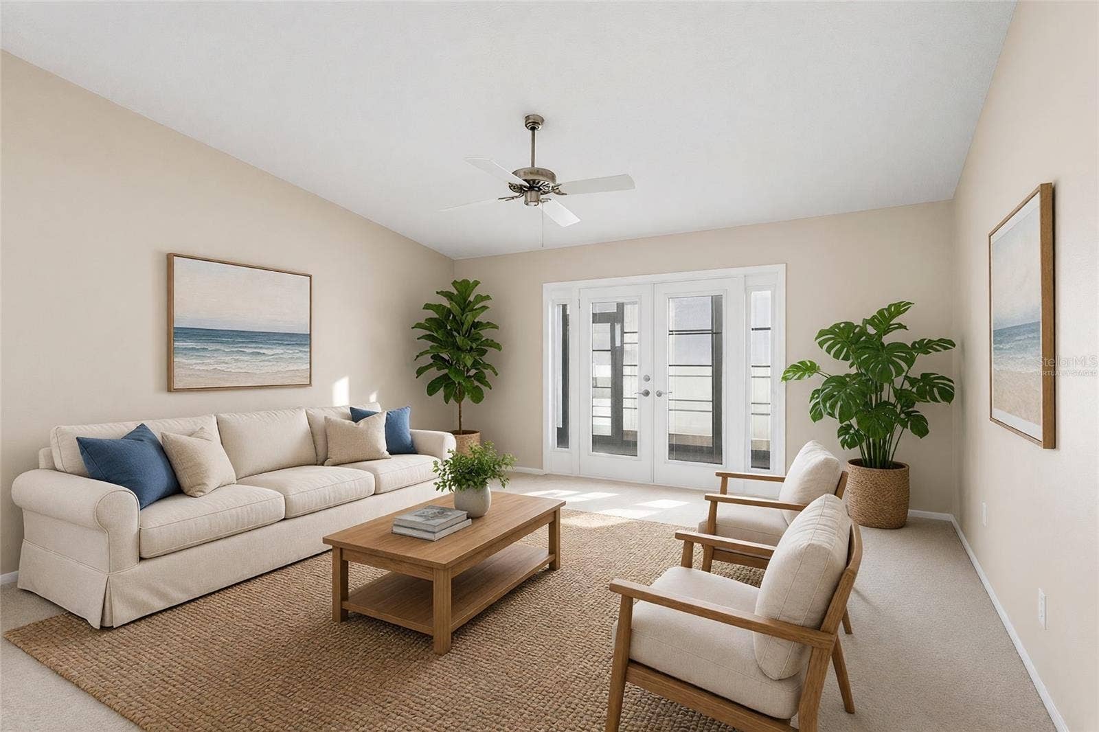 1704 CURRY AVENUE, #39, Nokomis, FL 34275 Virtually Staged - Living Room