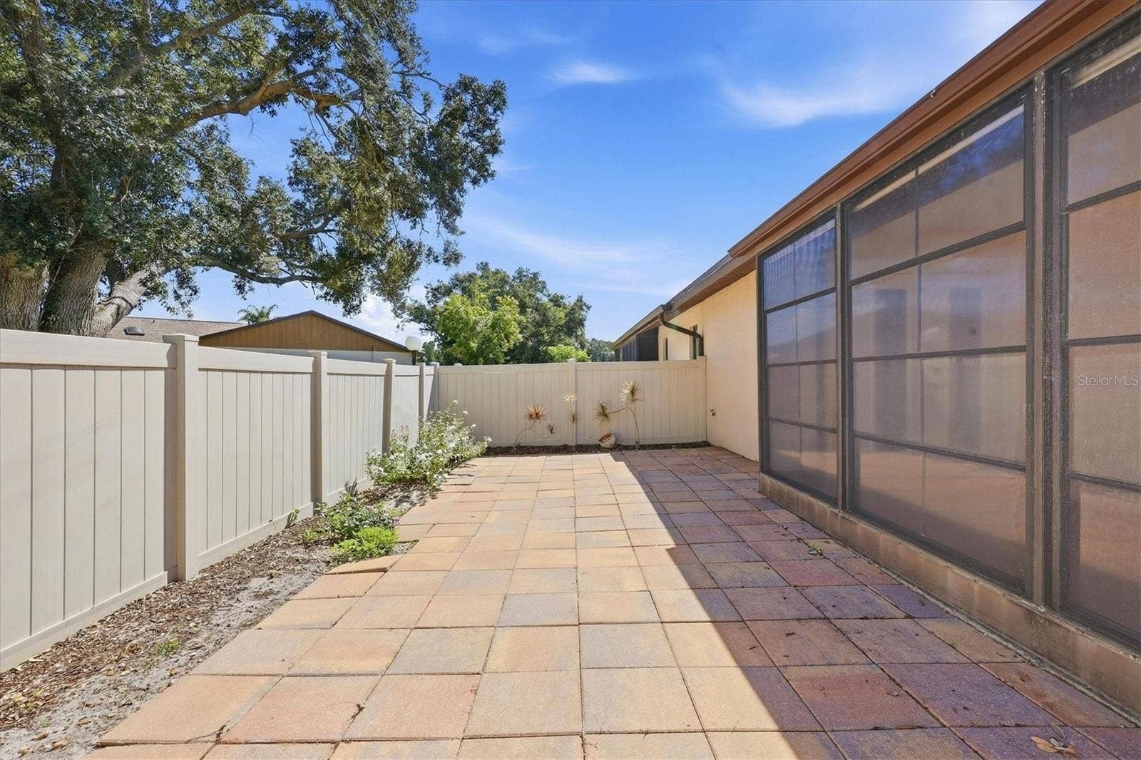 1704 CURRY AVENUE, #39, Nokomis, FL 34275 Enclosed backyard and patio