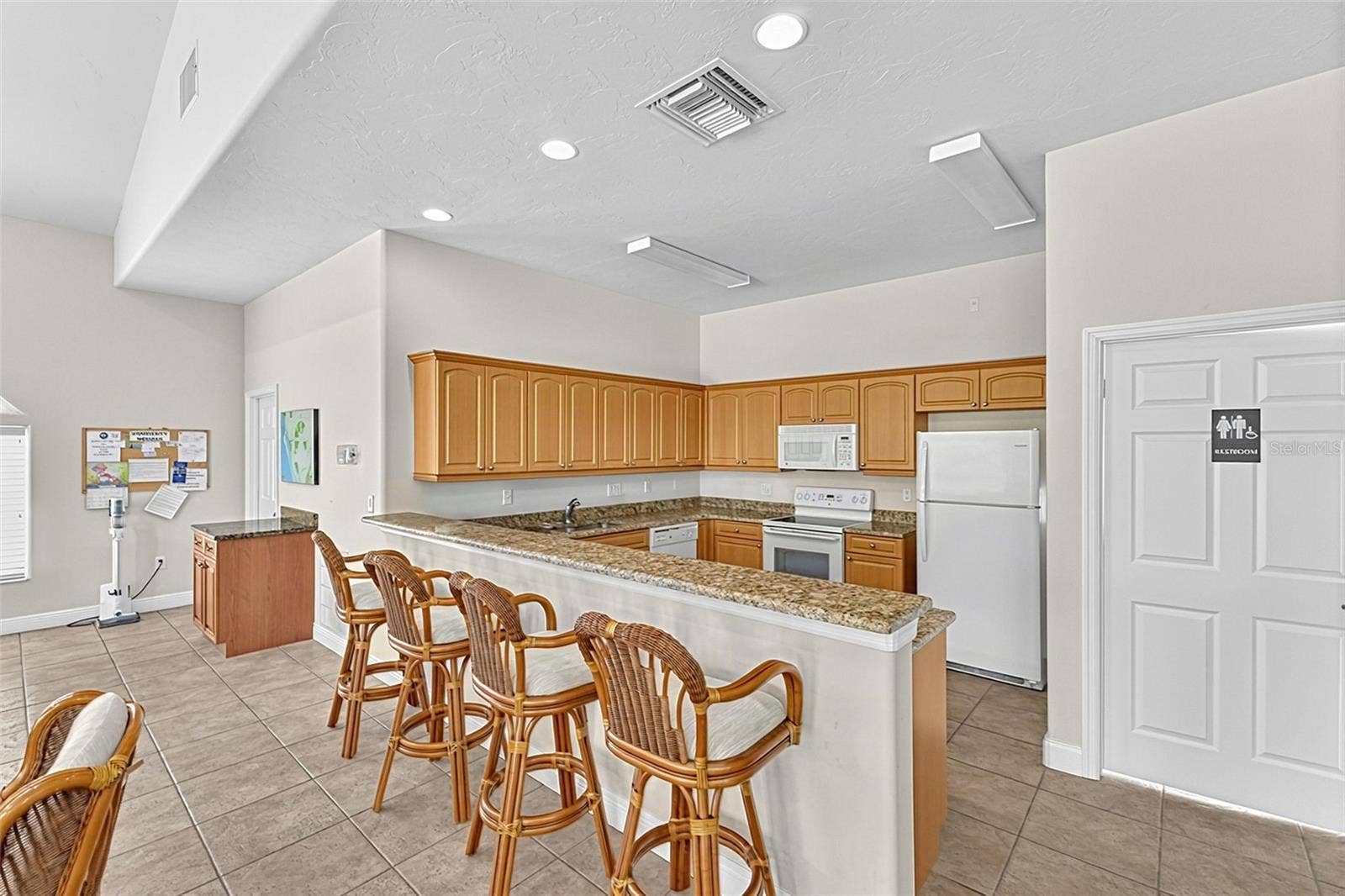 101 NATURES WAY, #1307, Rotonda West, FL 33947 Kitchen/entertaining area in the clubhouse