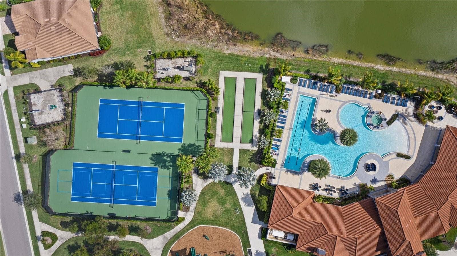11925 BOHEMIAN PLACE, Venice, FL 34293 Aerial of Resort Style Amenities