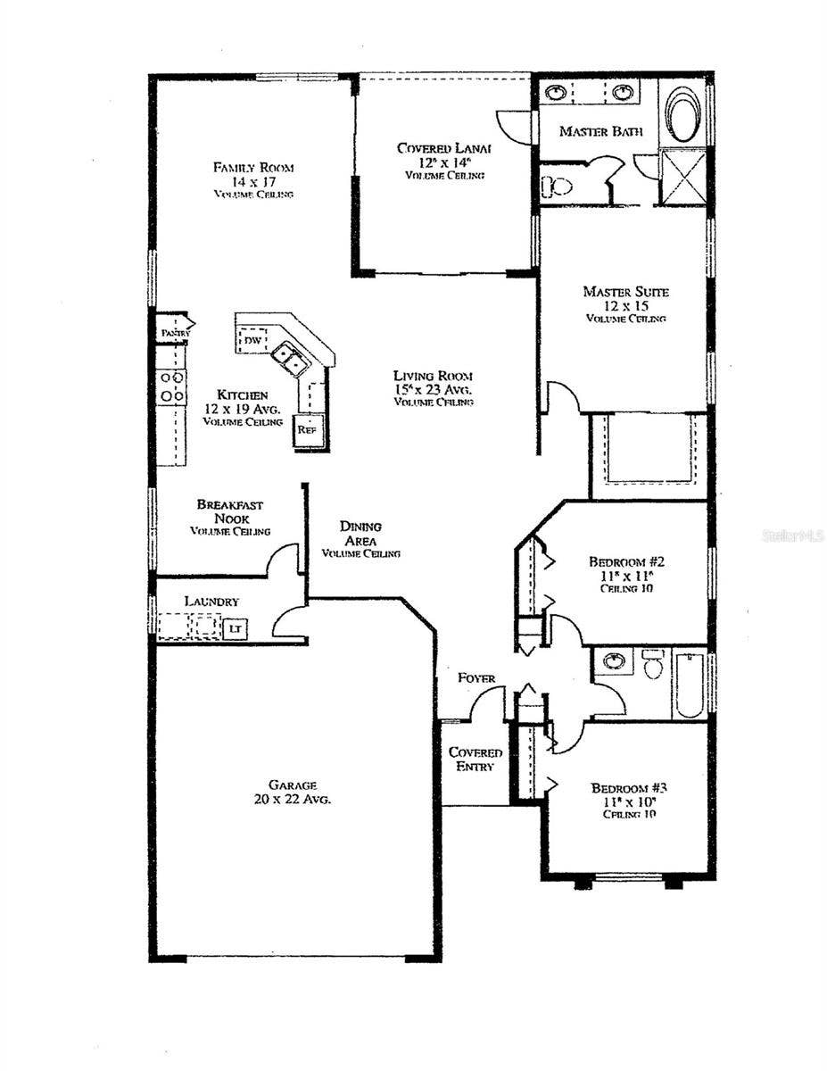 5113 FLAGSTONE DRIVE, Sarasota, FL 34238 13' vaulted ceiling, deep covered lanai.
