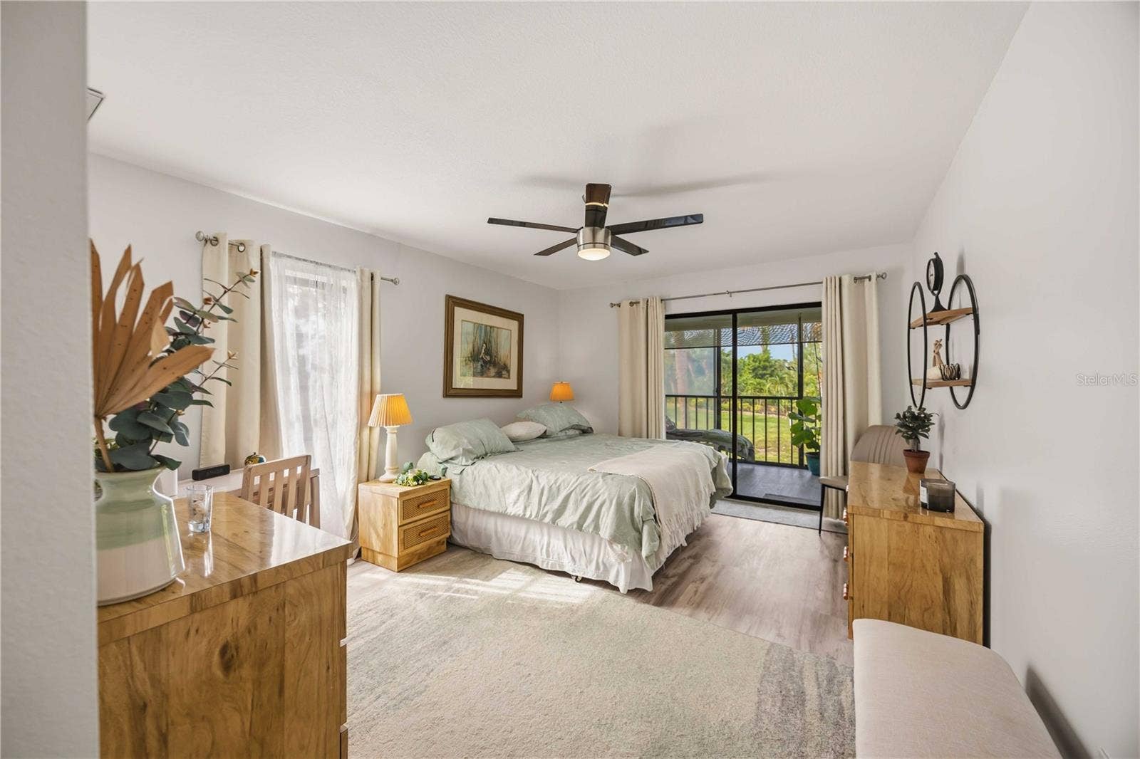 4260 PLACIDA ROAD, #17A, Englewood, FL 34224 large primary bedroom with access to the balcony
