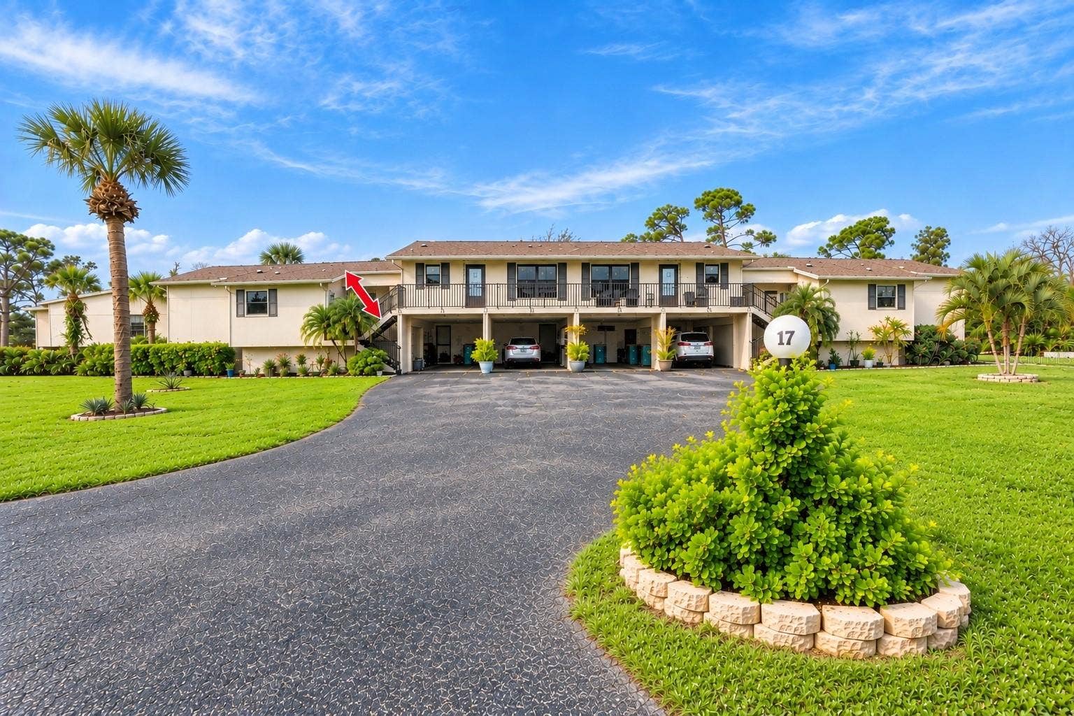 4260 PLACIDA ROAD, #17A, Englewood, FL 34224 first level condo to the left of carport