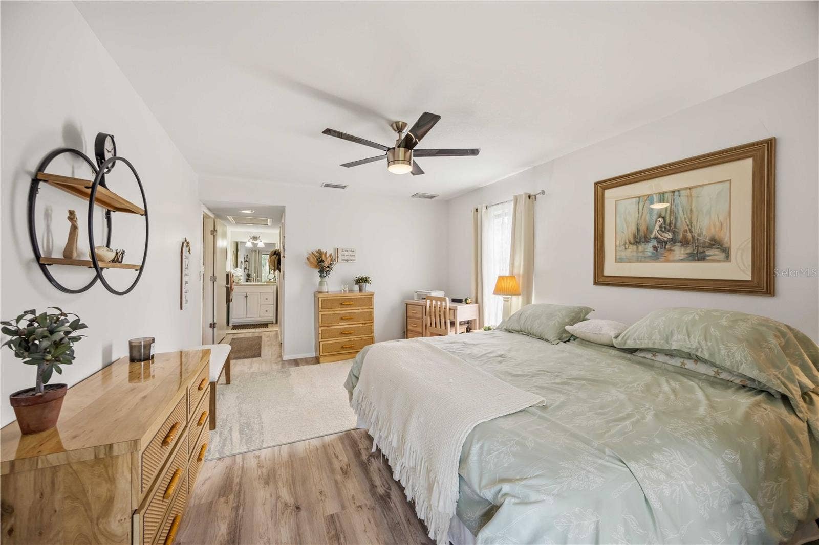 4260 PLACIDA ROAD, #17A, Englewood, FL 34224 primary bedroom and en suite bathroom