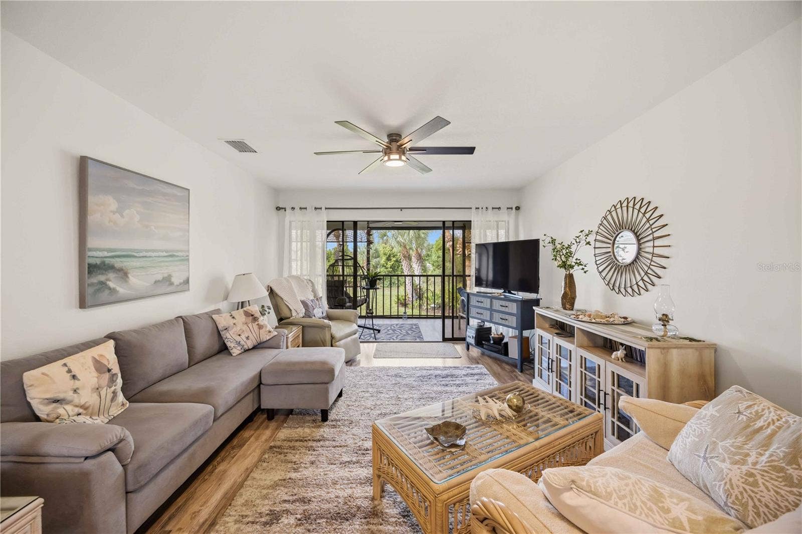 4260 PLACIDA ROAD, #17A, Englewood, FL 34224 bright living room with a view
