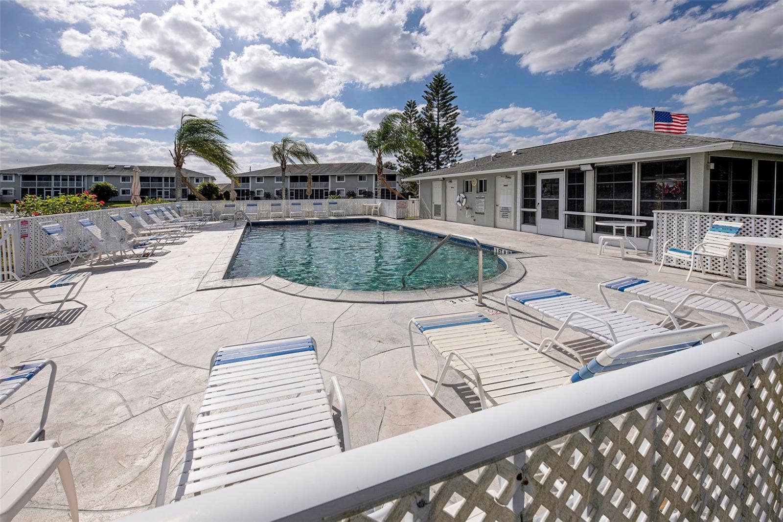 Newly resurfaced pool