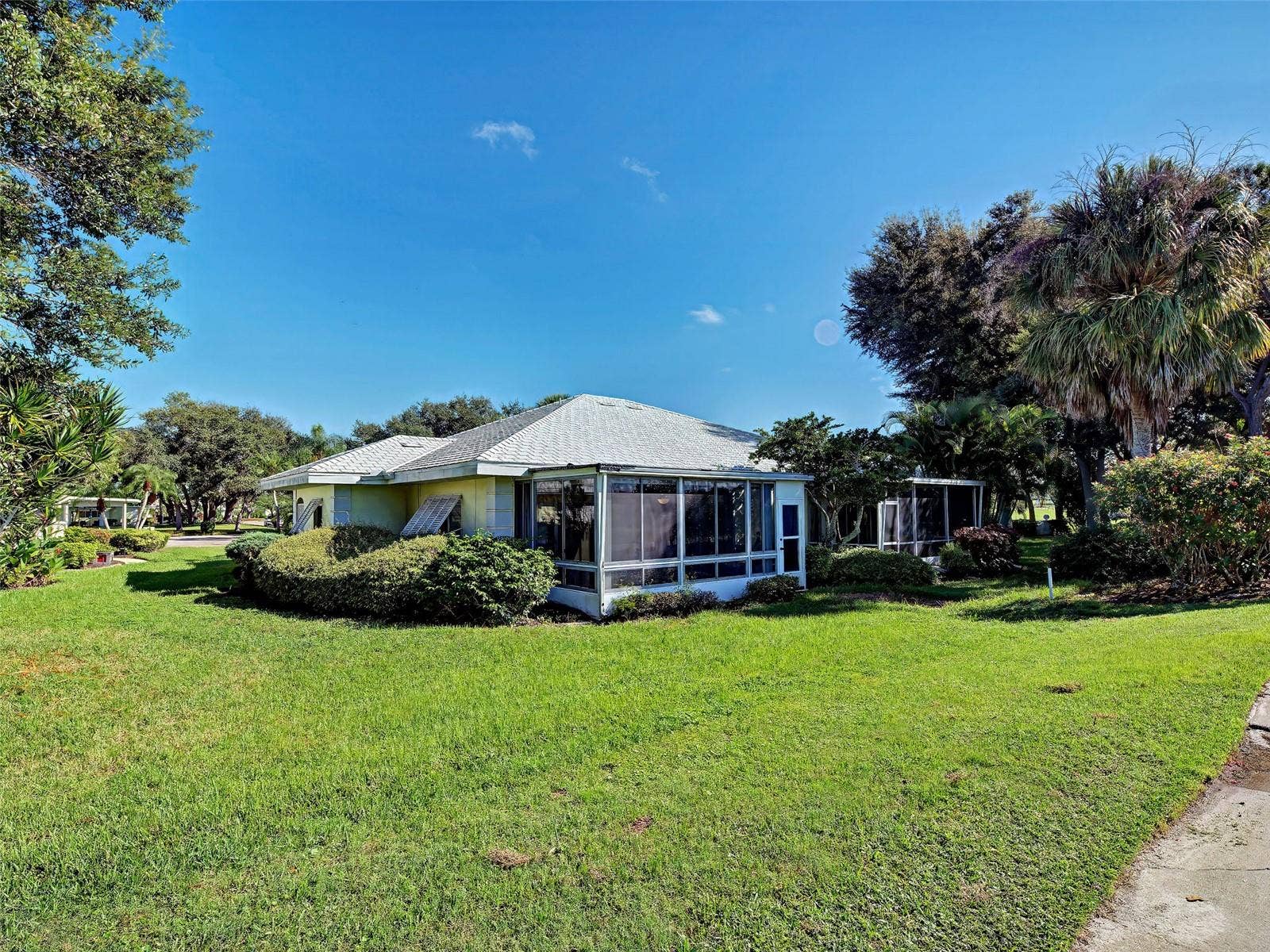 Rear view of the home
