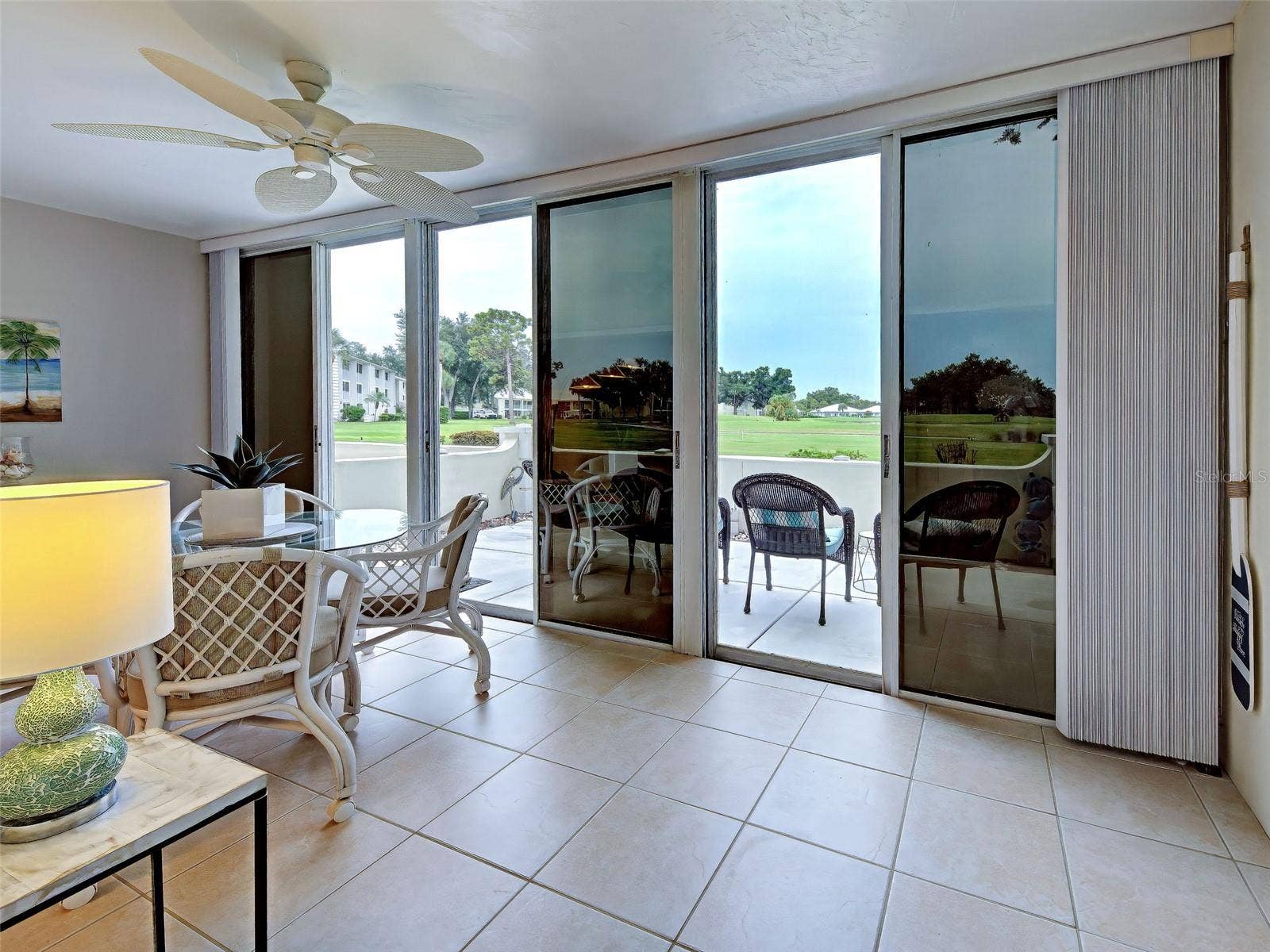 Enclosed Lanai with view of Golf Course