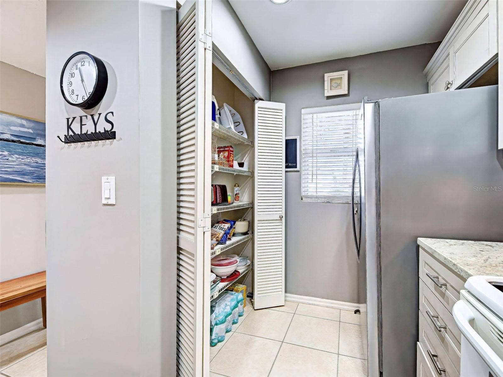 Plenty of storage with this large pantry!