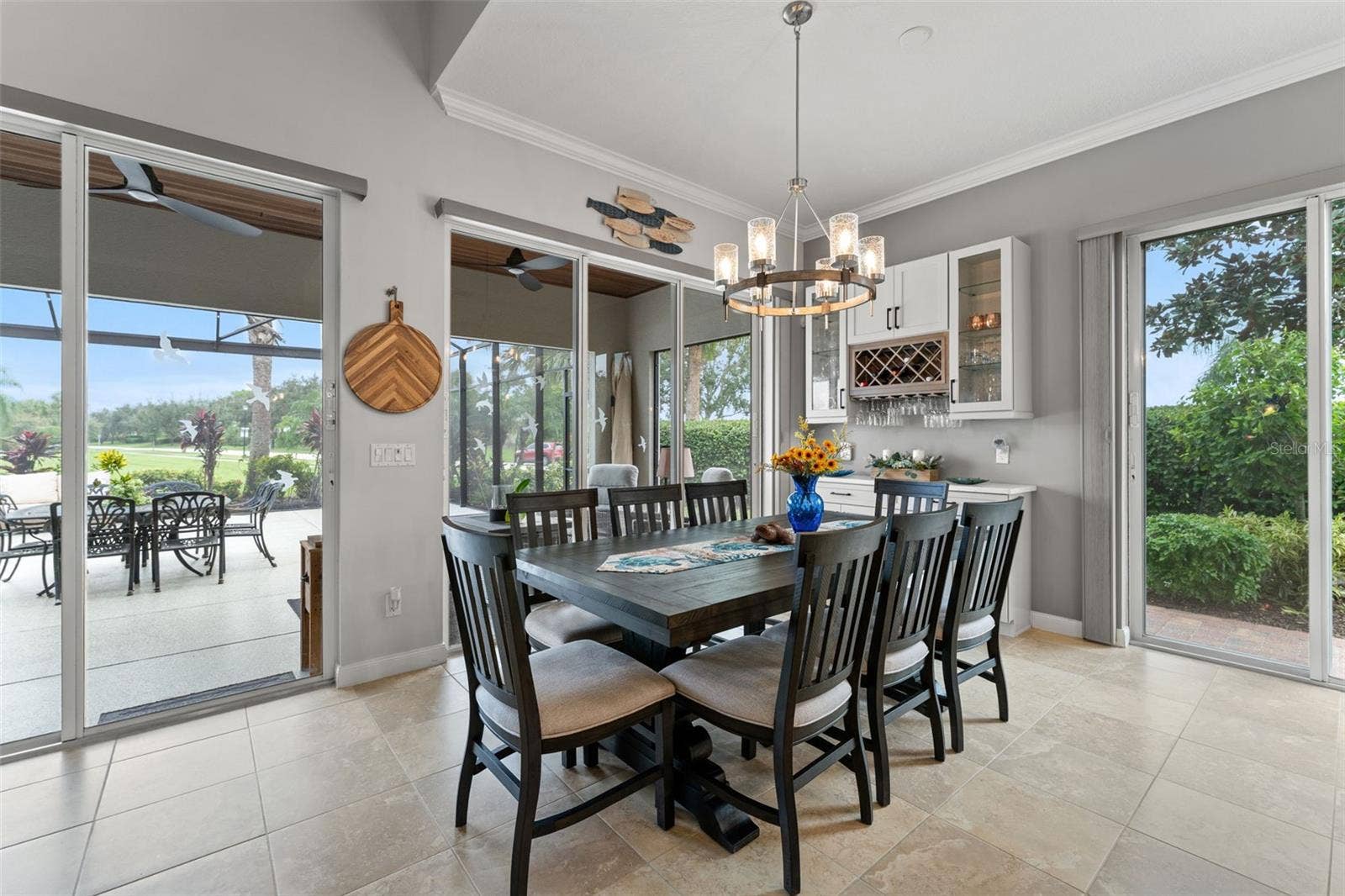 13150 GUYANA STREET, Venice, FL 34293 Multiple sliders leading to the lanai