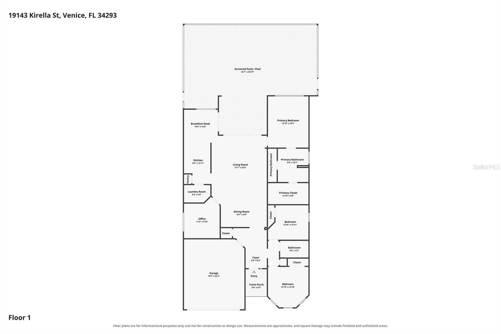 19143 KIRELLA STREET, Venice, FL 34293 19143 KIRELLA STREET, Venice, FL 34293