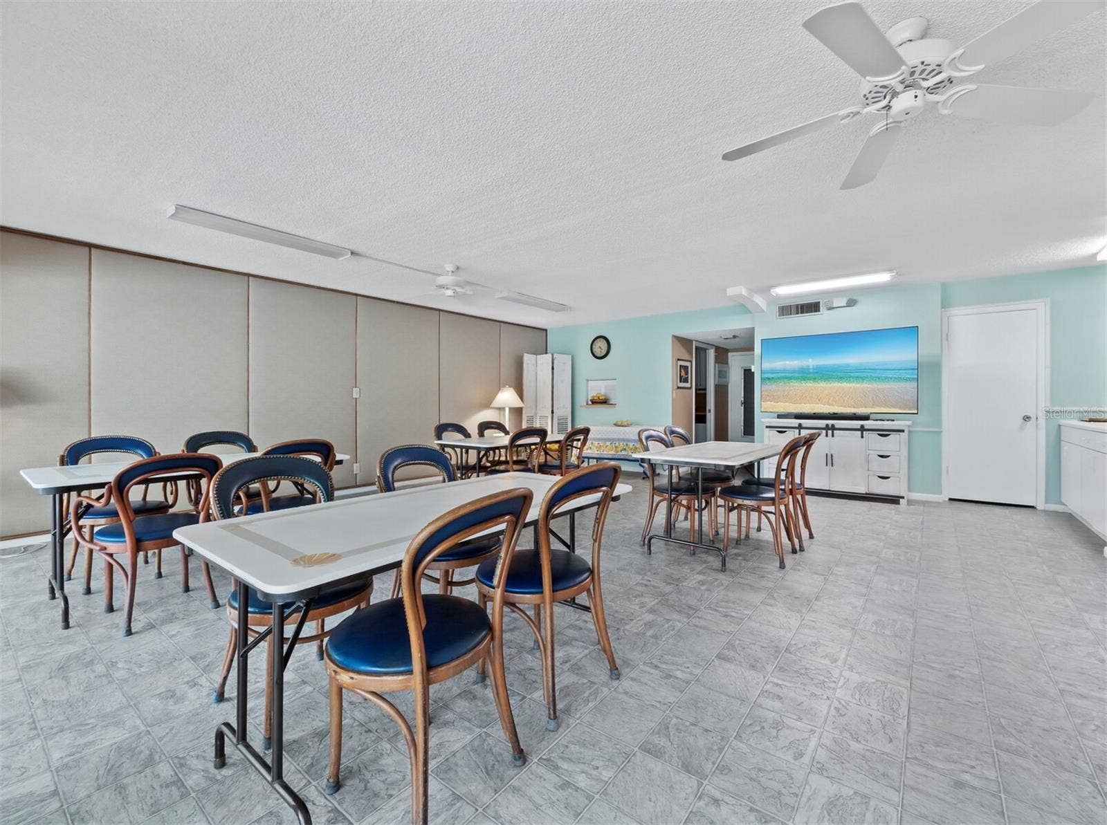 512 W VENICE AVENUE, #607, Venice, FL 34285 Community gathering room with newly remodeled kitchen