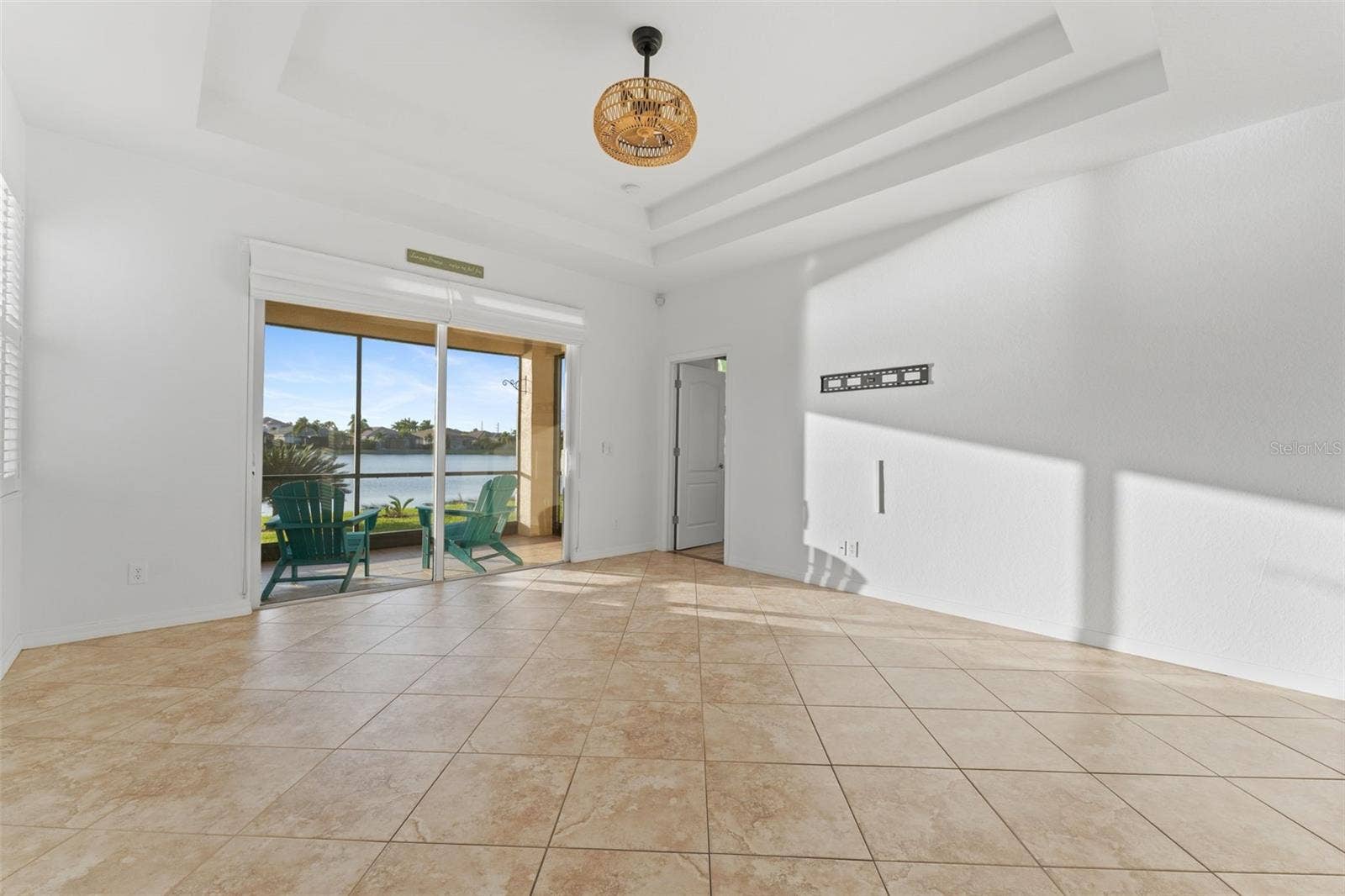2216 WEAVER BIRD LANE, Venice, FL 34292 Attachment on wall for TV and another view of water