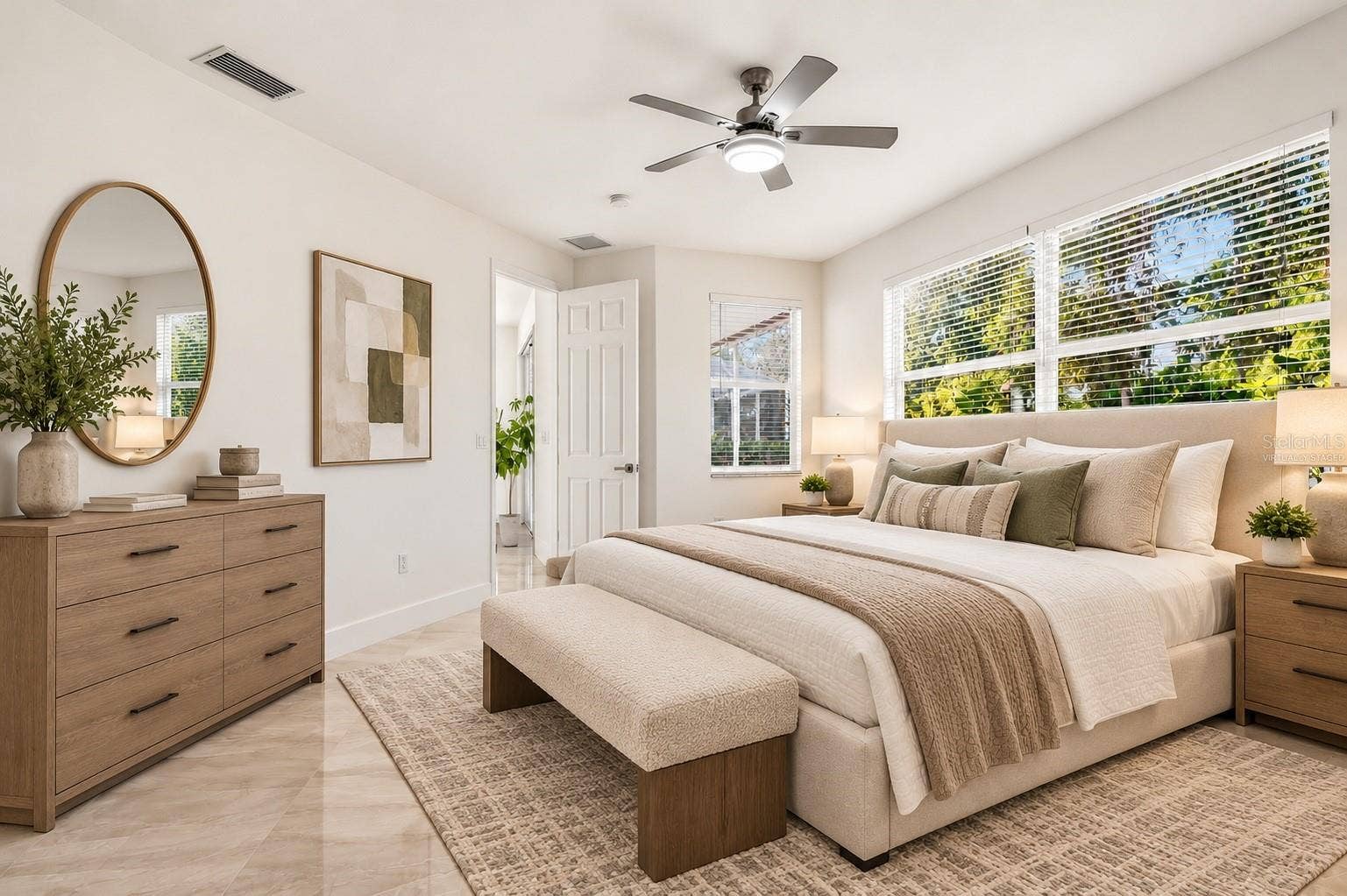 4316 CALLISTA LANE, Sarasota, FL 34243 Virtually staged Primary bedroom