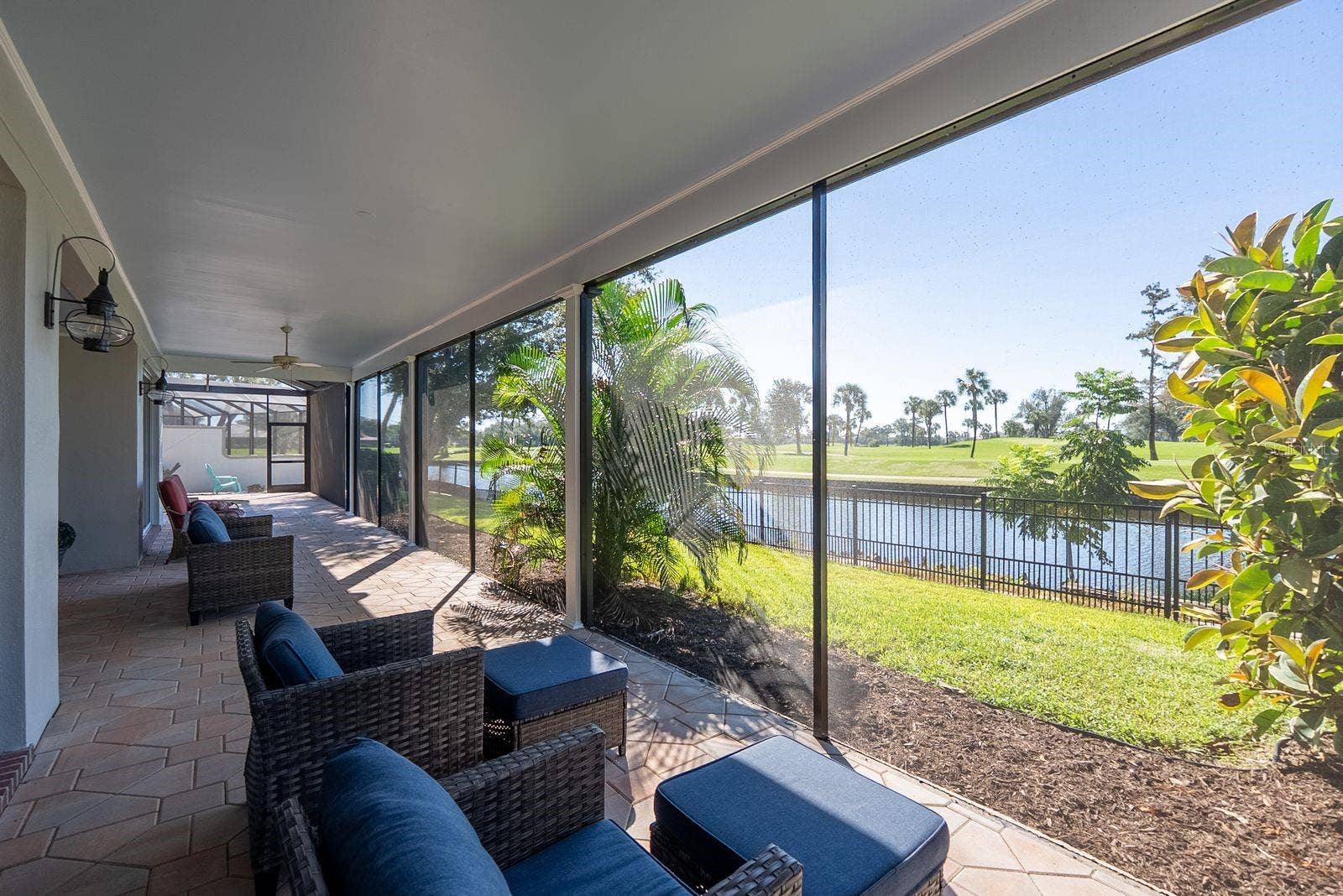 71 CAYMAN ISLES BOULEVARD, Englewood, FL 34223 nice pond and golf course view from back patio