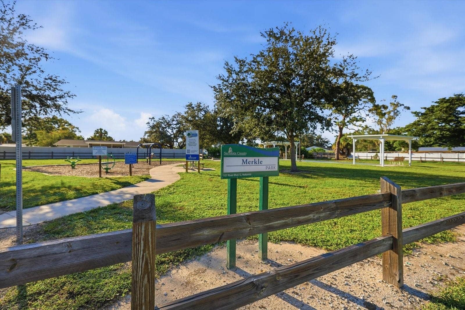 102 RIVER BOULEVARD N, Nokomis, FL 34275 MERKLE PARK, across the street
